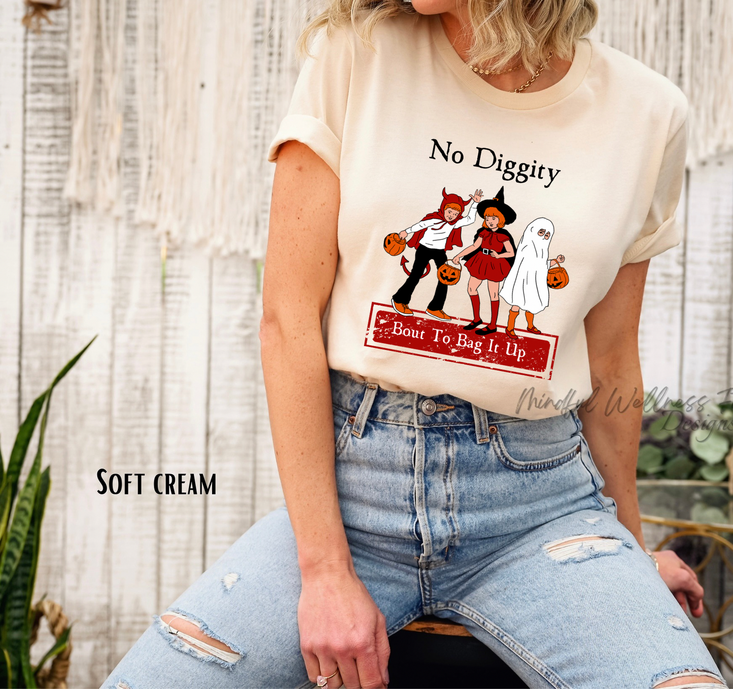 No Diggity Bout To Bag It Up Halloween Shirt, Funny Halloween Trick or Treating Shirt, Retro Halloween Shirt, Halloween Song Lyric Tee