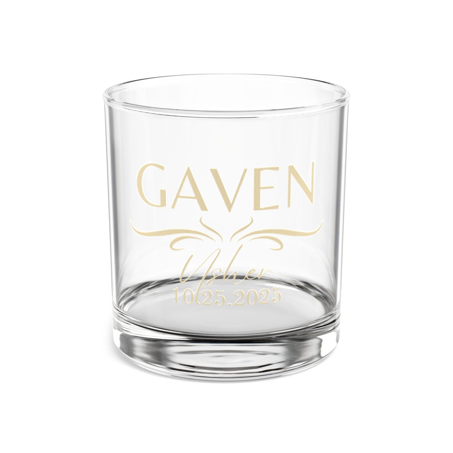 Groomsman Whiskey Glass, Personalized Wedding Party 10oz Rocks, Best Man Gift, Bourbon Glass, Father of the Groom Glass
