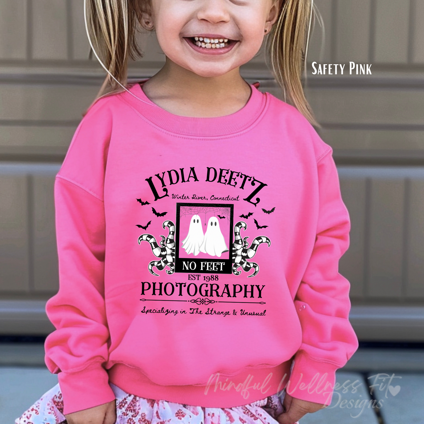 Lydia Deetz Photography Kids Sweatshirt, Beetlejuice 1988 Inspired Kids Sweatshirt, Halloween Ghost Kids Shirt, Strange & Unusual Kids Sweatshirt