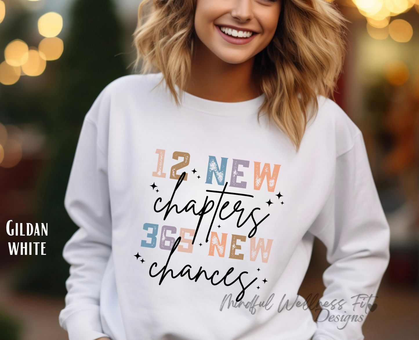 12 New Chapters 365 New Chances Sweatshirt, New Year Sweatshirt, 2025 New Year Crew Sweatshirt, New Years Eve Sweater