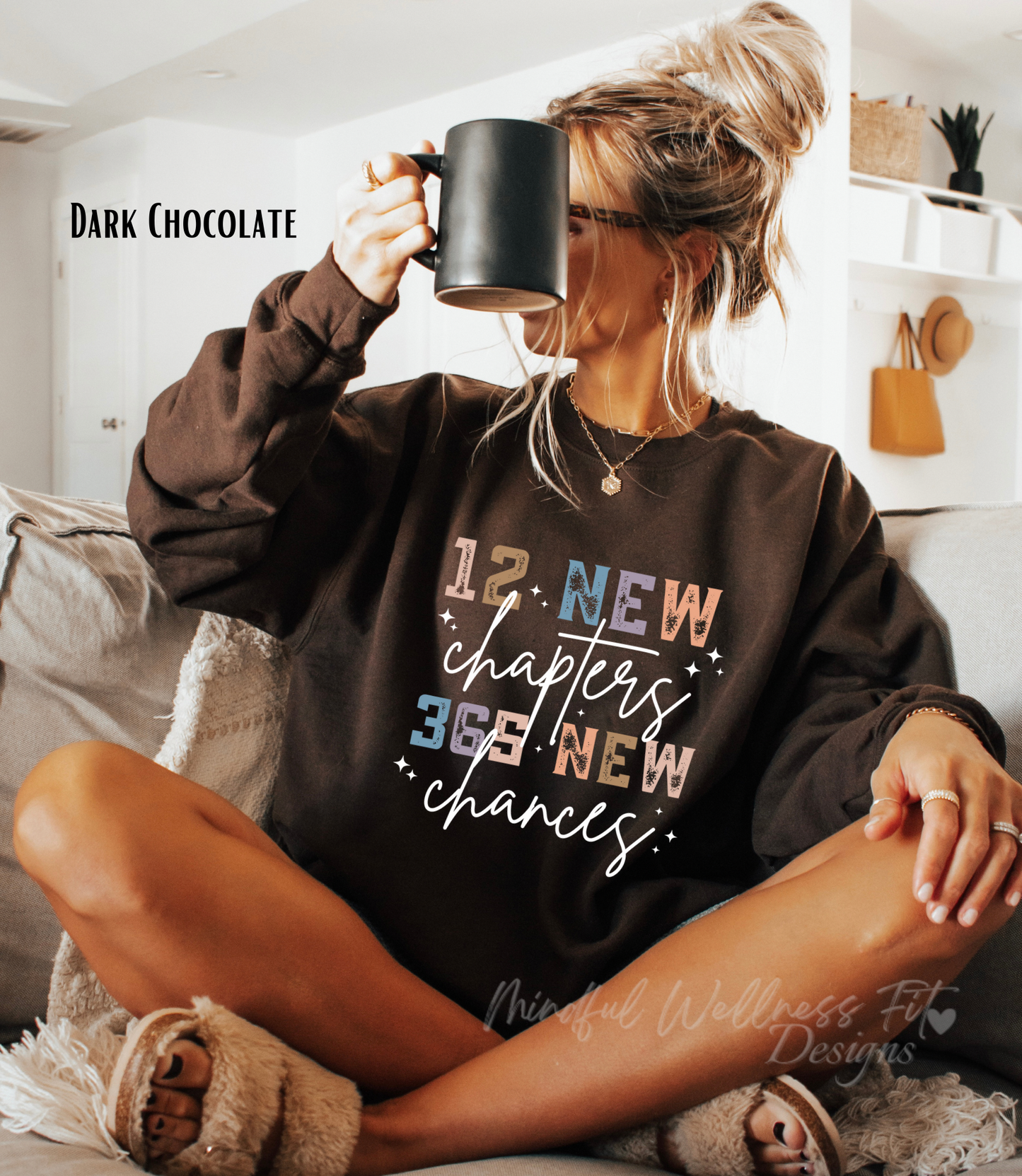12 New Chapters 365 New Chances Sweatshirt, New Year Sweatshirt, 2025 New Year Crew Sweatshirt, New Years Eve Sweater