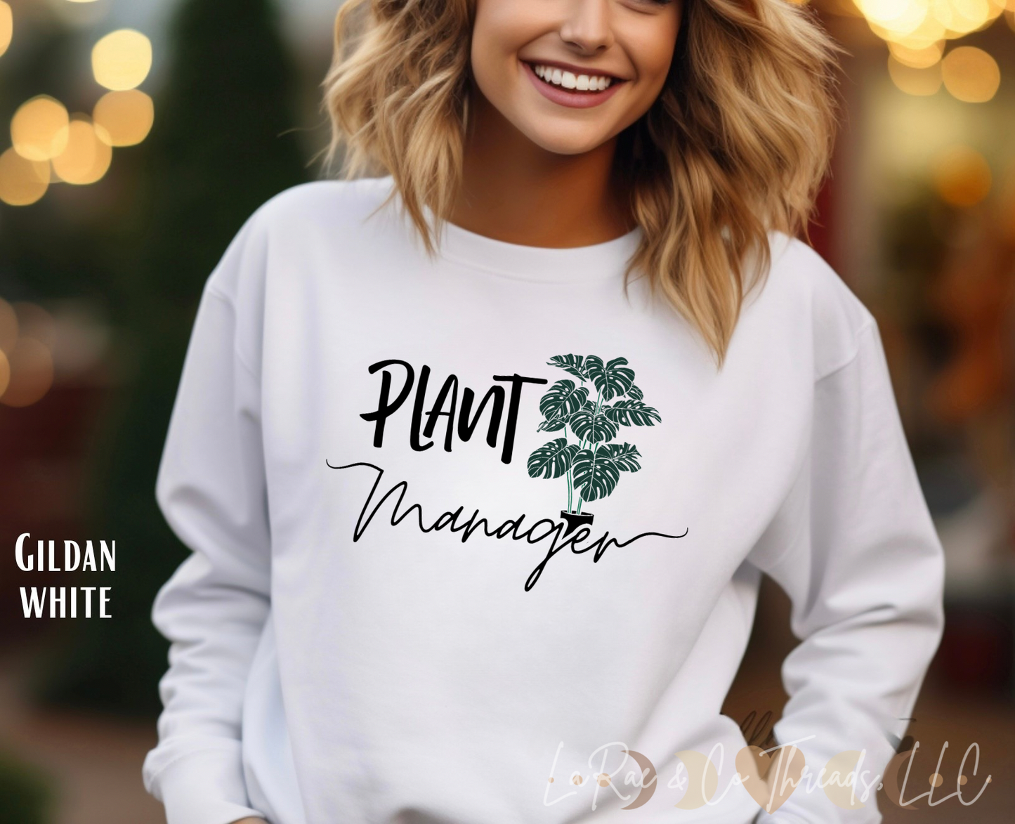 Plant Manager Sweatshirt, Cozy Plant Lover Crewneck, Gift for Gardeners, Botanical Sweatshirt, Plant Care Apparel, Eco-Friendly Fashion