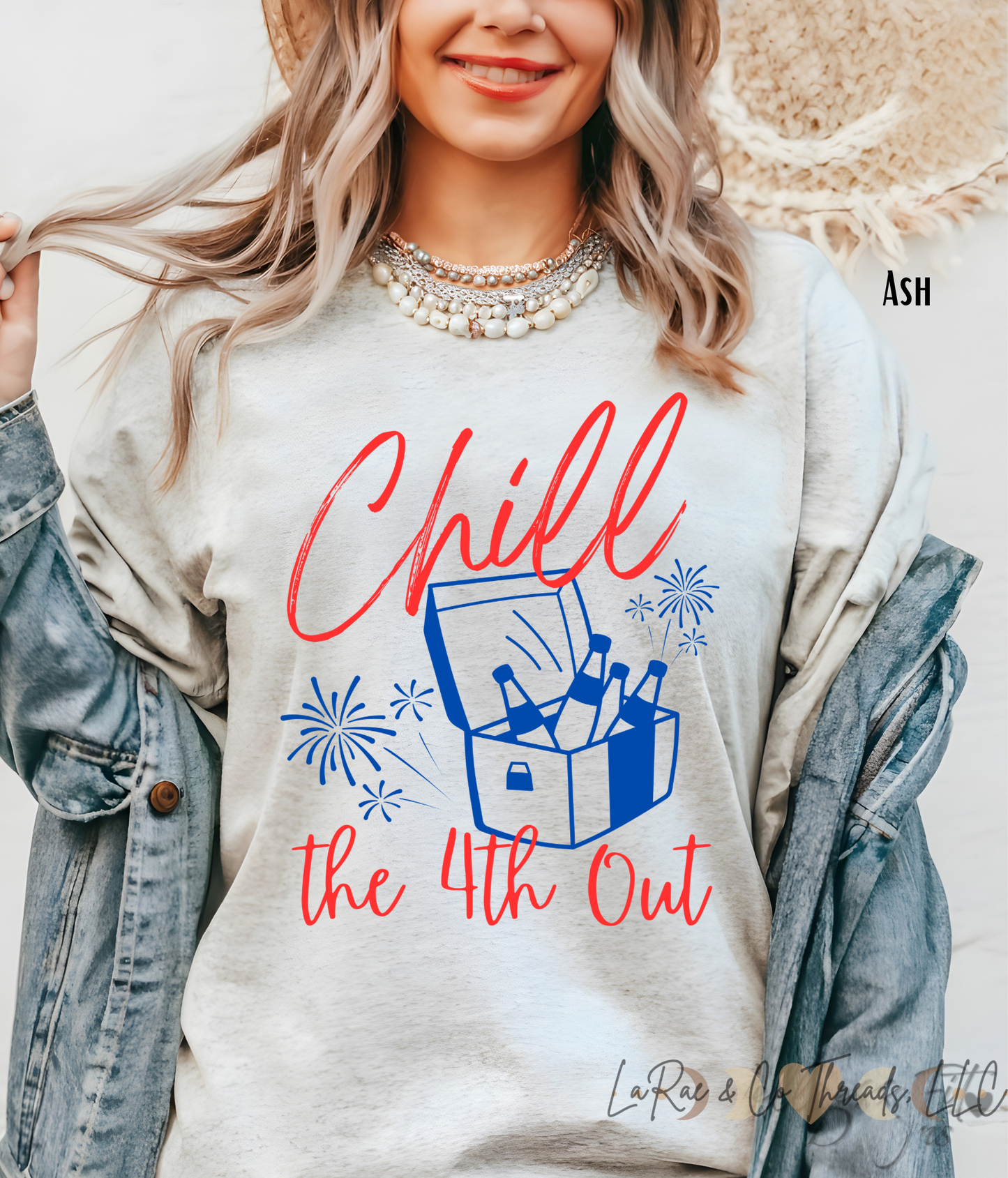 Chill 4th Out Tee, Relaxed Independence Day T-Shirt, Summer BBQ Shirt, Patriotic Shirt, 4th of July Drinks Shirt, Ice Cold Tee, Casual Holiday Outfit