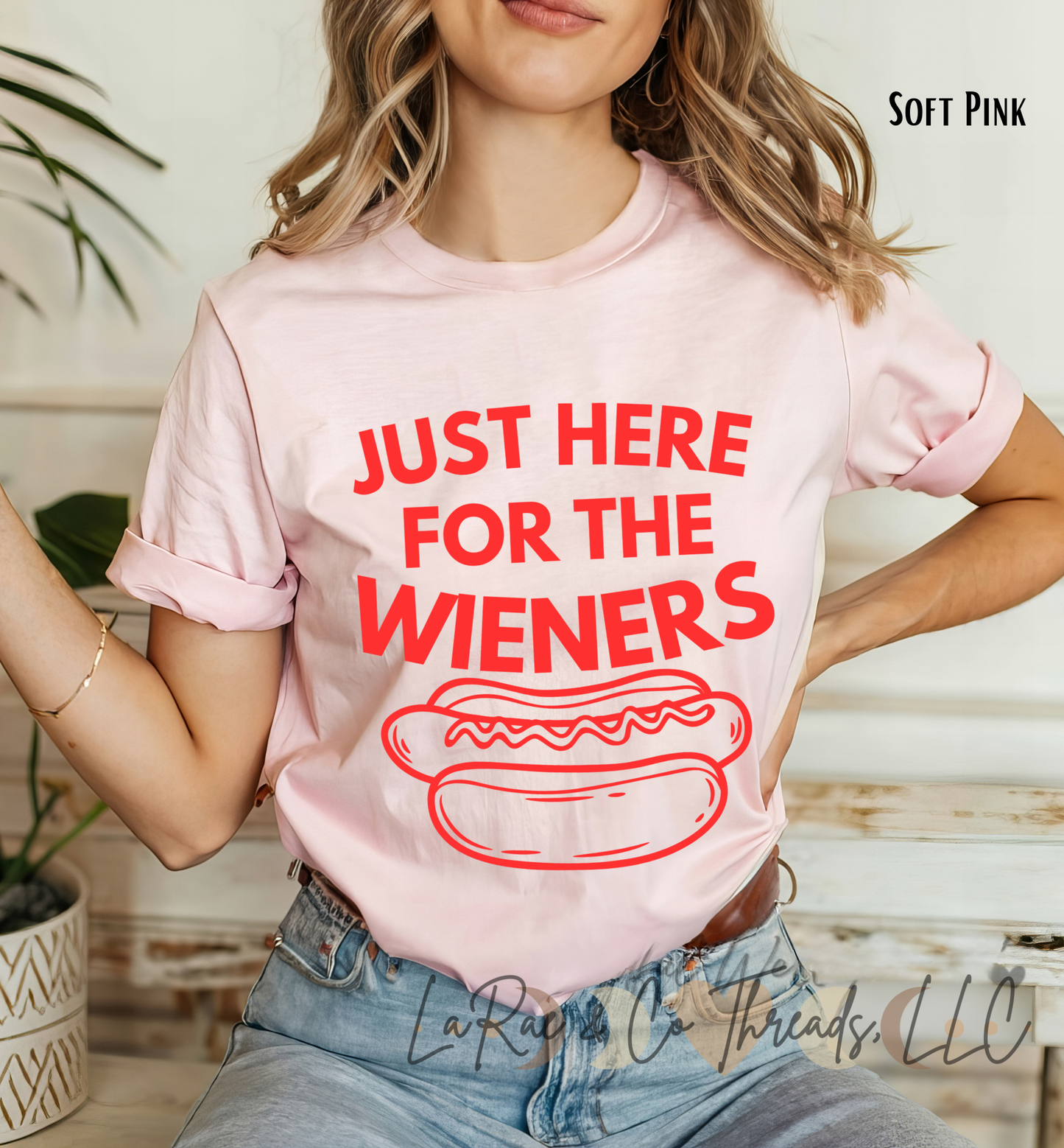 Just Here for the Wieners Shirt, Funny Hot Dog Lover Tee, Foodie Gift, Summer Cookout Apparel, 4th of July BBQ Shirt