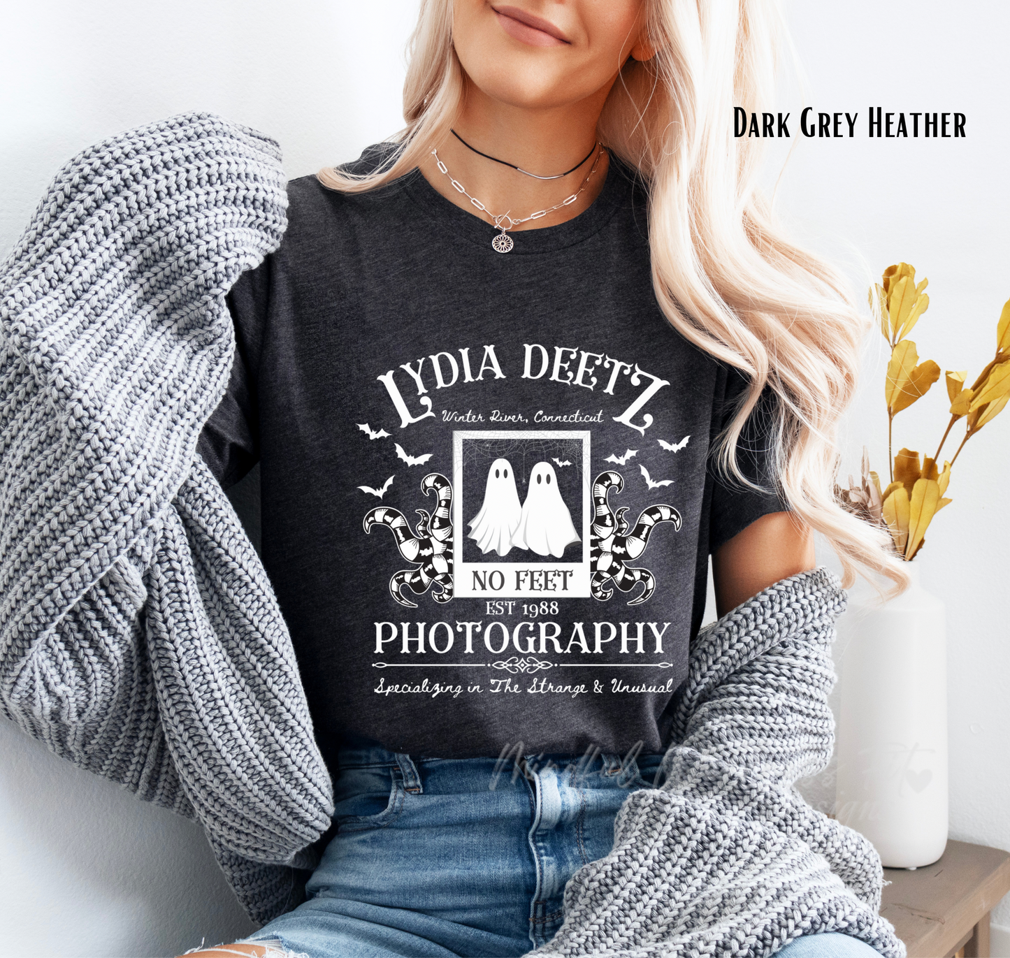 Lydia Deetz Photography Shirt, Beetlejuice Inspired Shirt, Halloween Ghost Sweatshirt, Strange & Unusual Sweatshirt, No Feet Photography Shirt