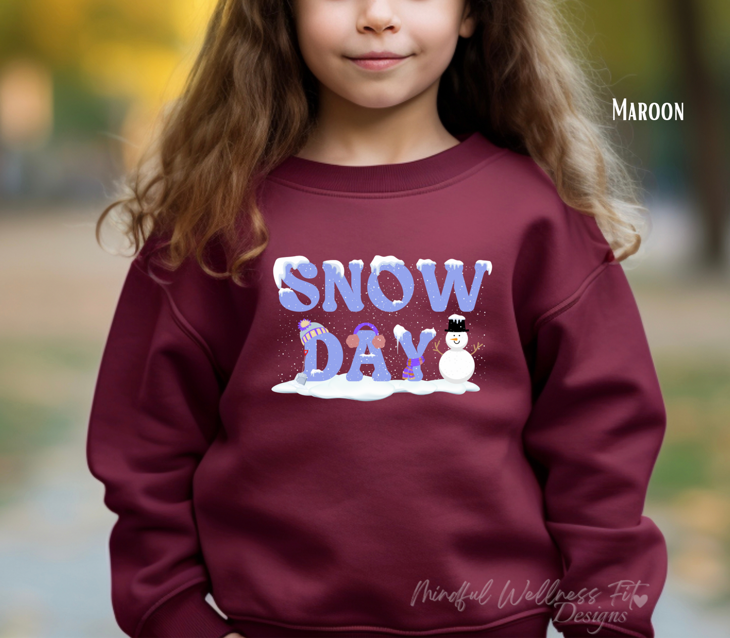 Snow Day Youth Sweatshirt, No School Day Sweatshirt, Snow Day Enthusiast Kids Pullover, Cozy Winter Kids Crew, Winter Break Youth Crew