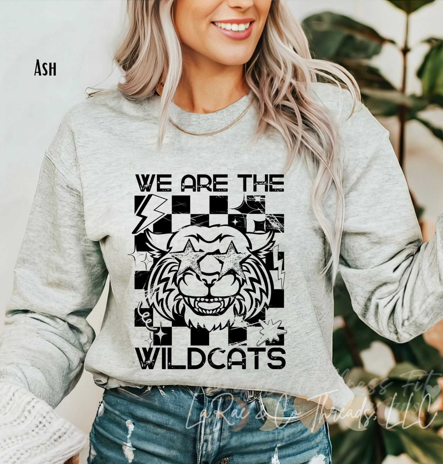We Are The Wildcats Sweatshirt, Retro Wildcat Crew, Vintage Checkered Wildcat Teacher Sweatshirt, Back To School Educator Sweater, Wildcat Mascot Crewneck, Wildcat Educator Crew