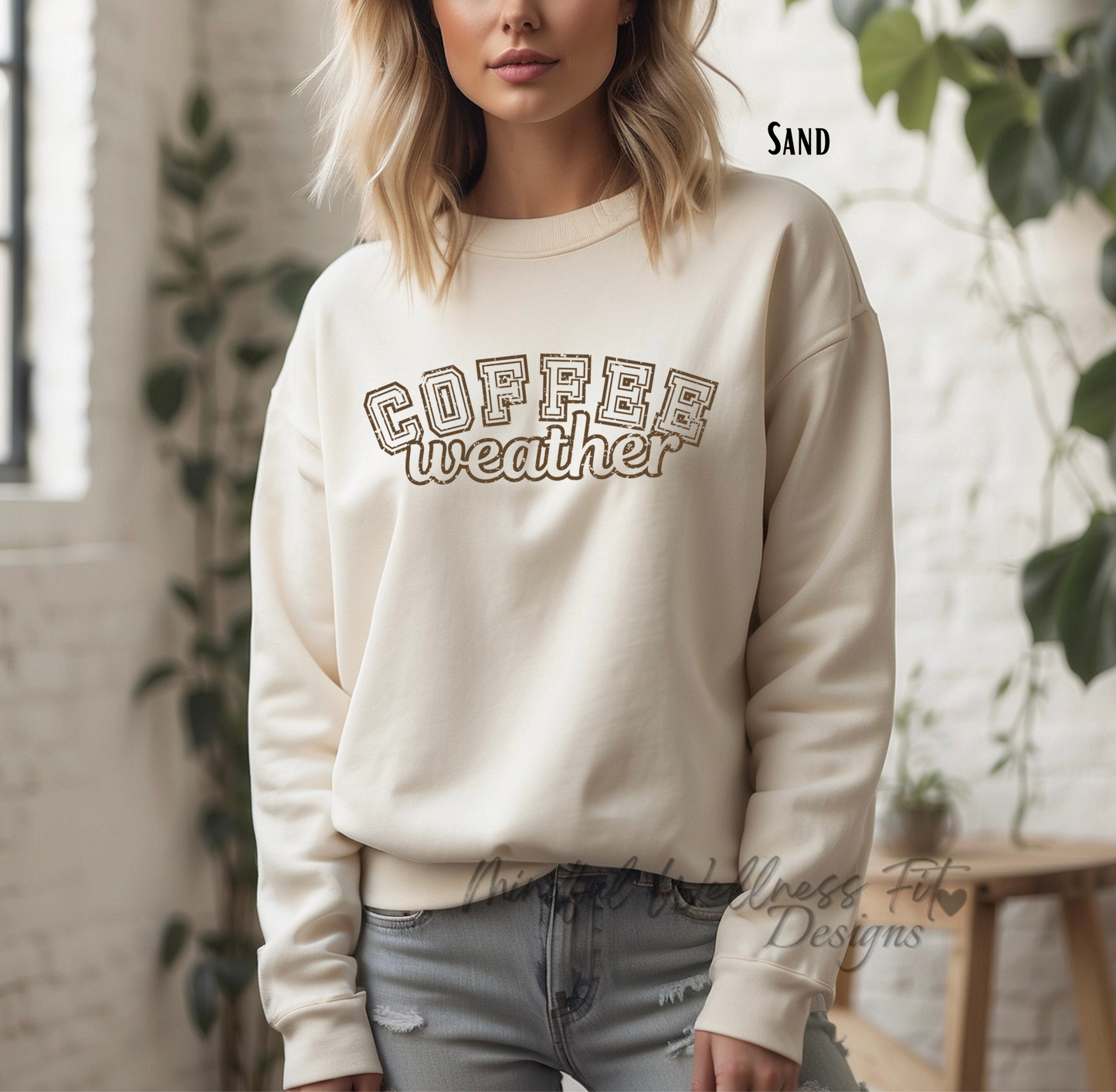 Coffee Weather Sweatshirt, Autumn Vibes, Cozy and Comfy Midweight Softstyle Fleece Crewneck, Fall Apparel, Sweater Weather