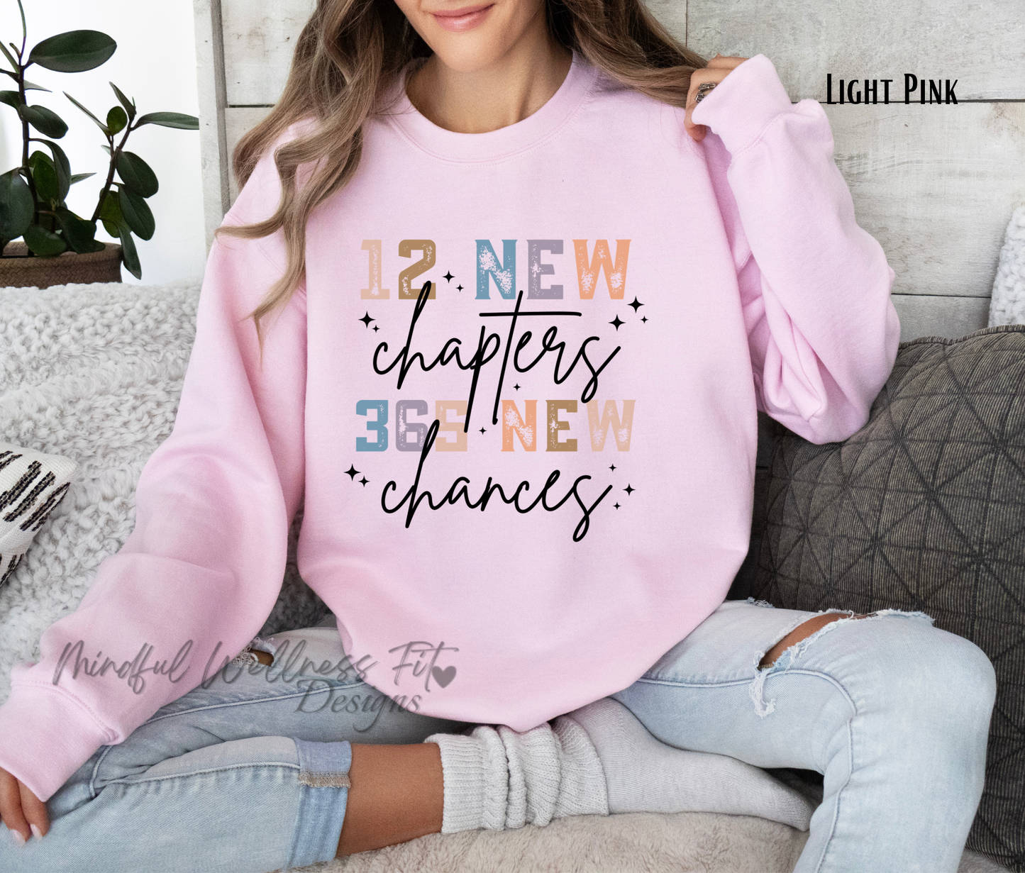 12 New Chapters 365 New Chances Sweatshirt, New Year Sweatshirt, 2025 New Year Crew Sweatshirt, New Years Eve Sweater
