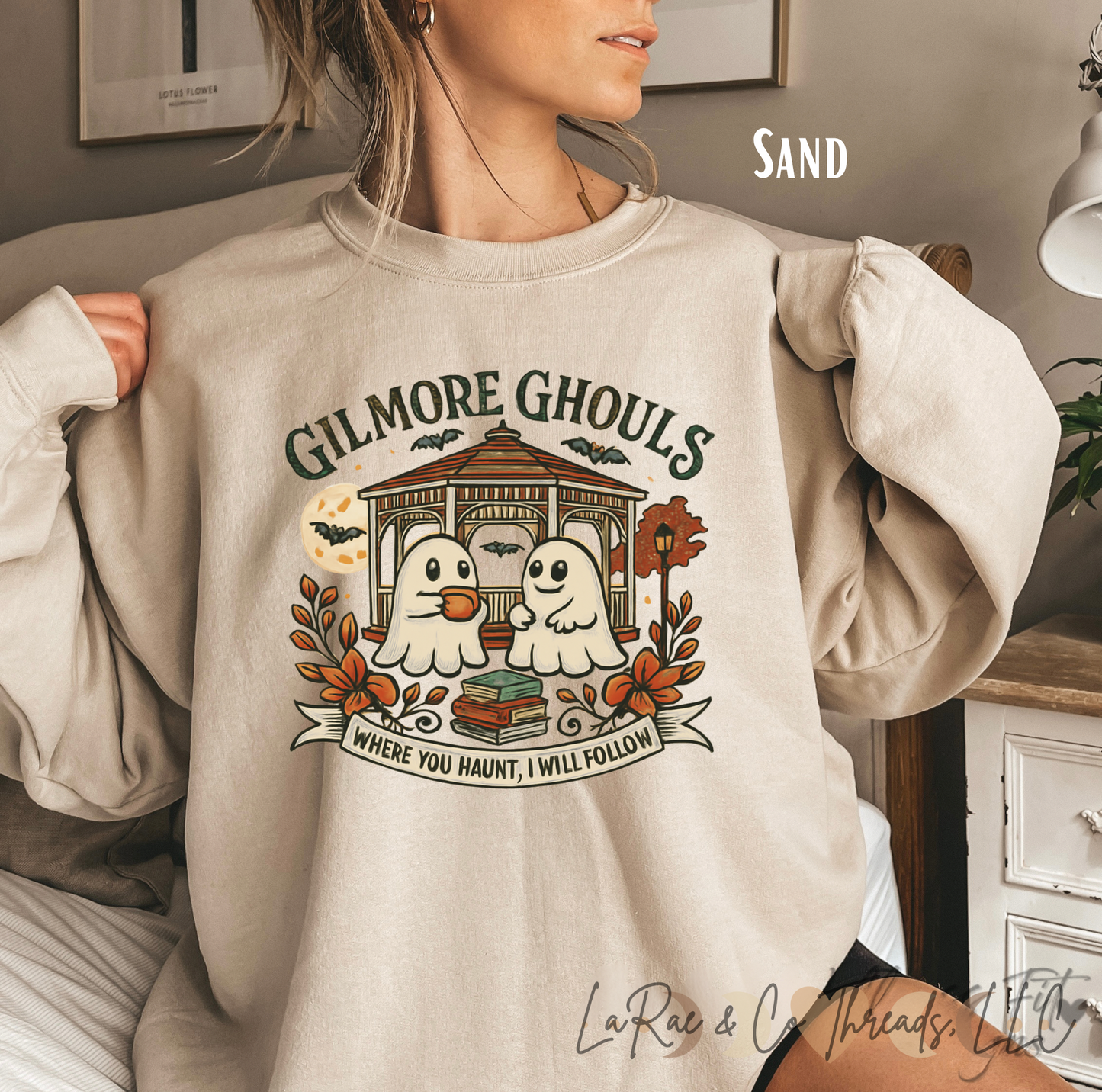 Cozy Halloween Sweatshirt, Gilmore Ghouls Crewneck, Fall Fashion, Seasonal Halloween Wear, Perfect for October Celebrations, Halloween Lover