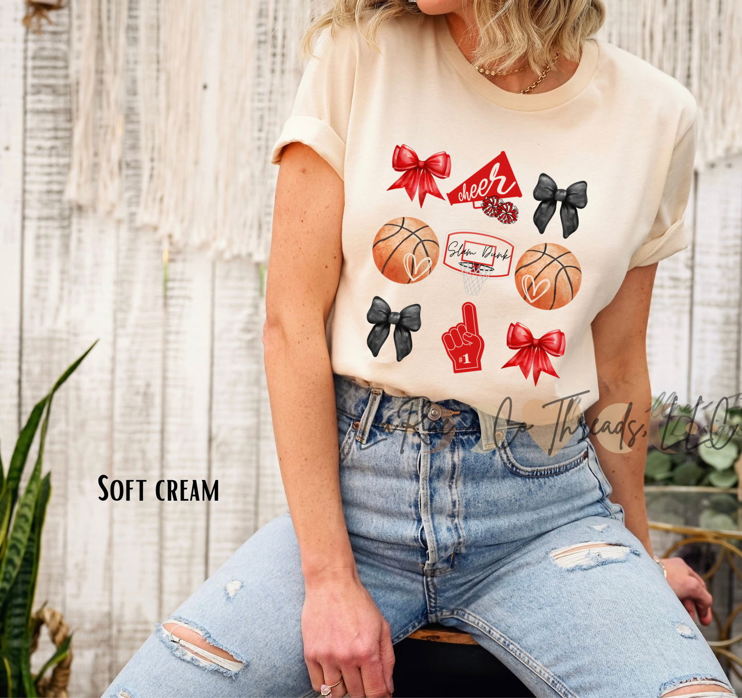 Basketball Cheer Bow Tee, Coquette Bow Shirt, Sports Gift, School Spirit Shirt, Cheerleading Bow Tee, Basketball Cheerleader Shirt
