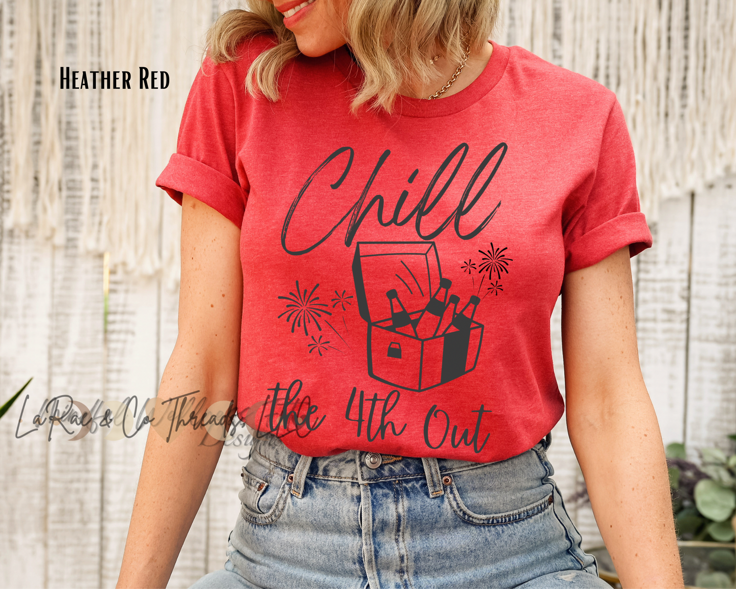 Chill 4th Out Tee, Relaxed Independence Day T-Shirt, Summer BBQ Shirt, Patriotic Shirt, 4th of July Drinks Shirt, Ice Cold Tee, Casual Holiday Outfit