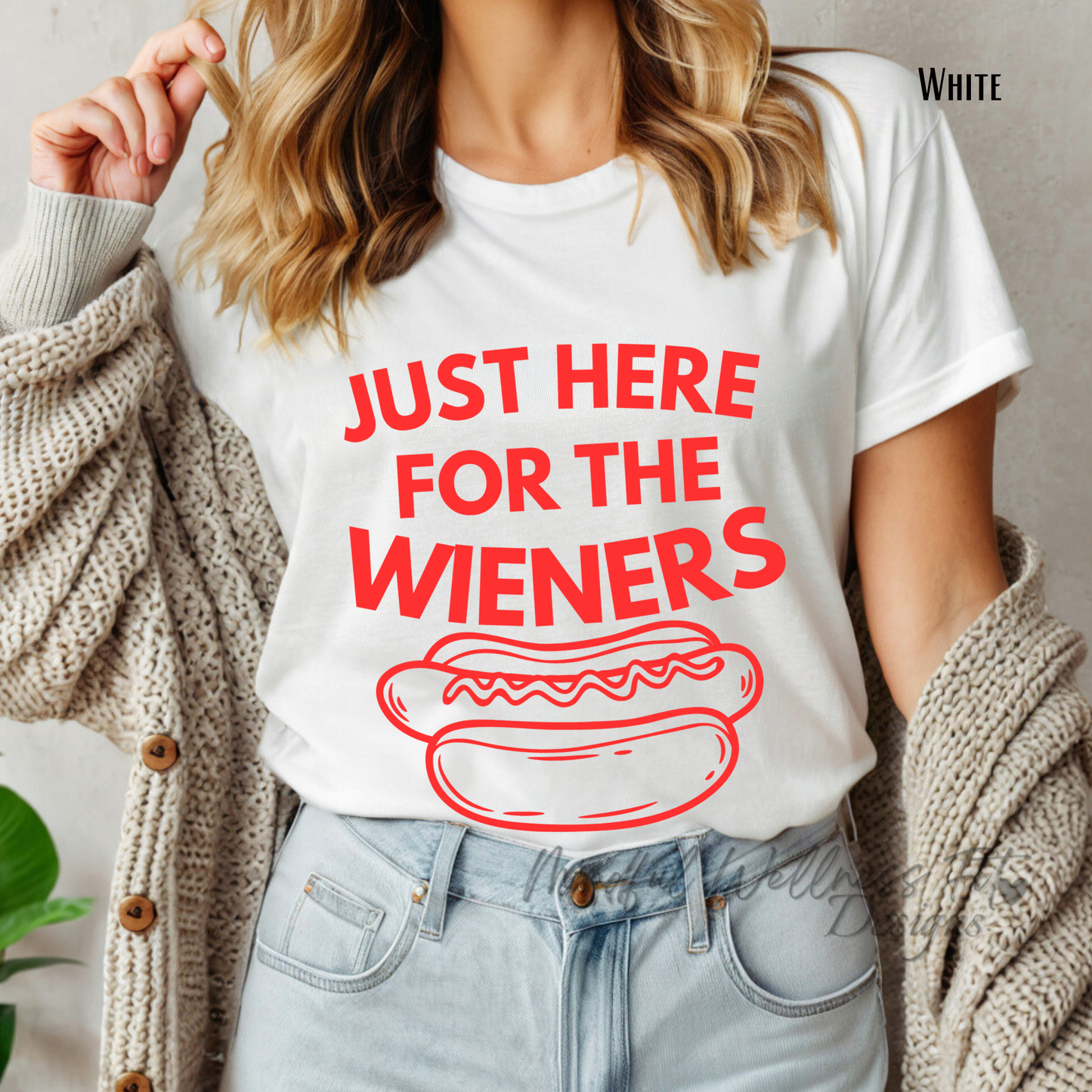 Just Here for the Wieners Shirt, Funny Hot Dog Lover Tee, Foodie Gift, Summer Cookout Apparel, 4th of July BBQ Shirt