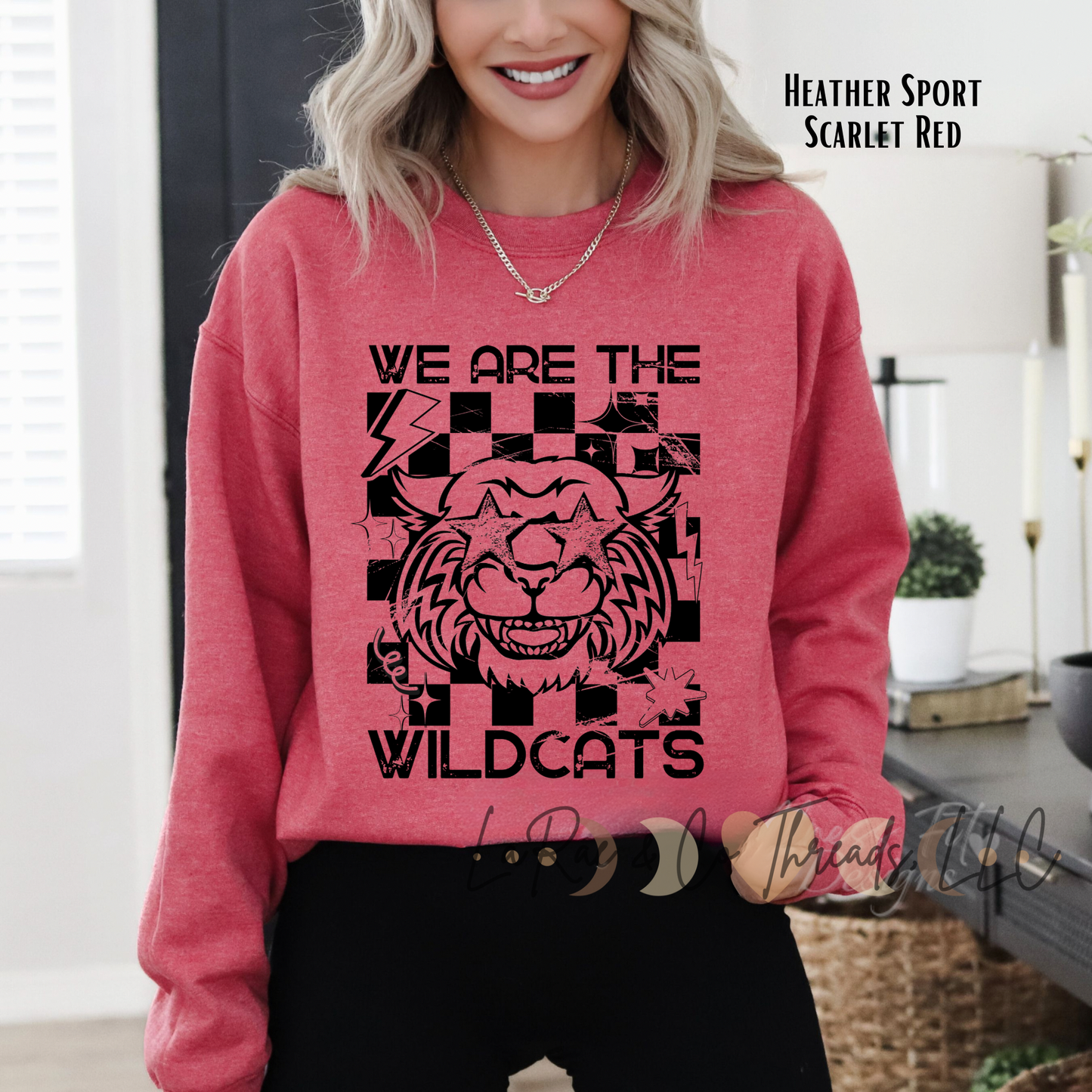 We Are The Wildcats Sweatshirt, Retro Wildcat Crew, Vintage Checkered Wildcat Teacher Sweatshirt, Back To School Educator Sweater, Wildcat Mascot Crewneck, Wildcat Educator Crew