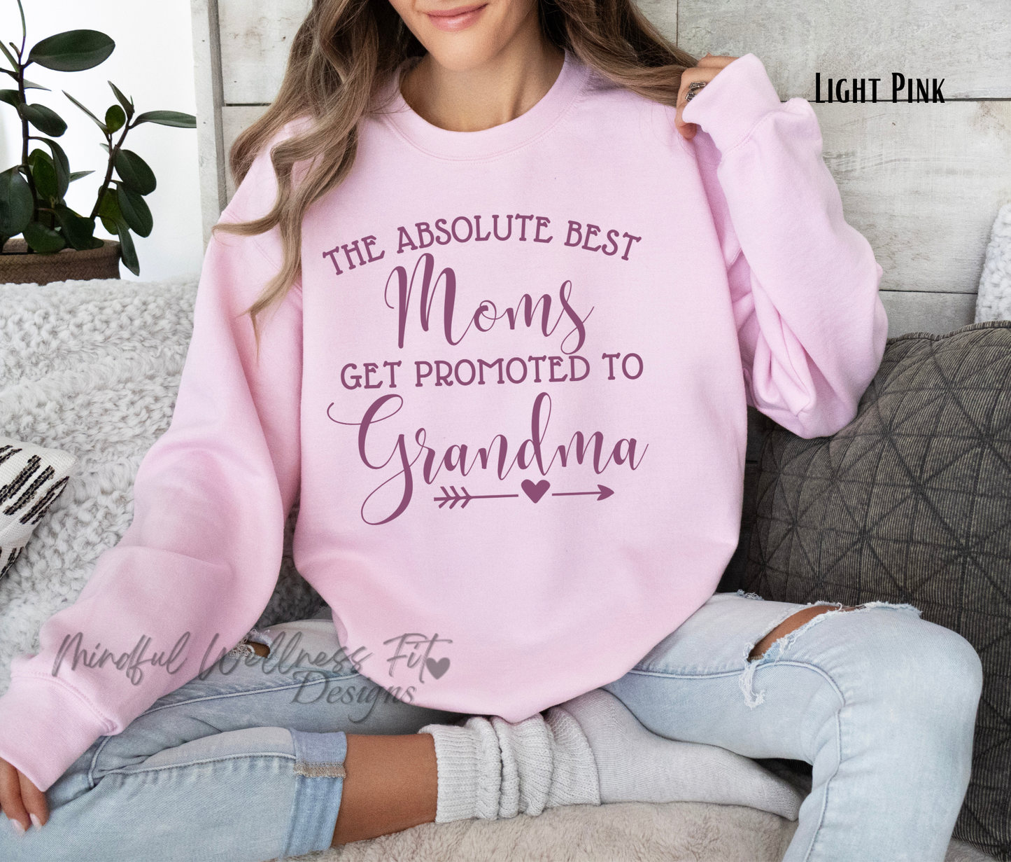 The Best Moms Get Promoted To Grandma Crewneck, Gift for Grandma, Nana Sweatshirt, Cute Grandma Shirt, Mother's Day Gift, Grandma Life Shirt