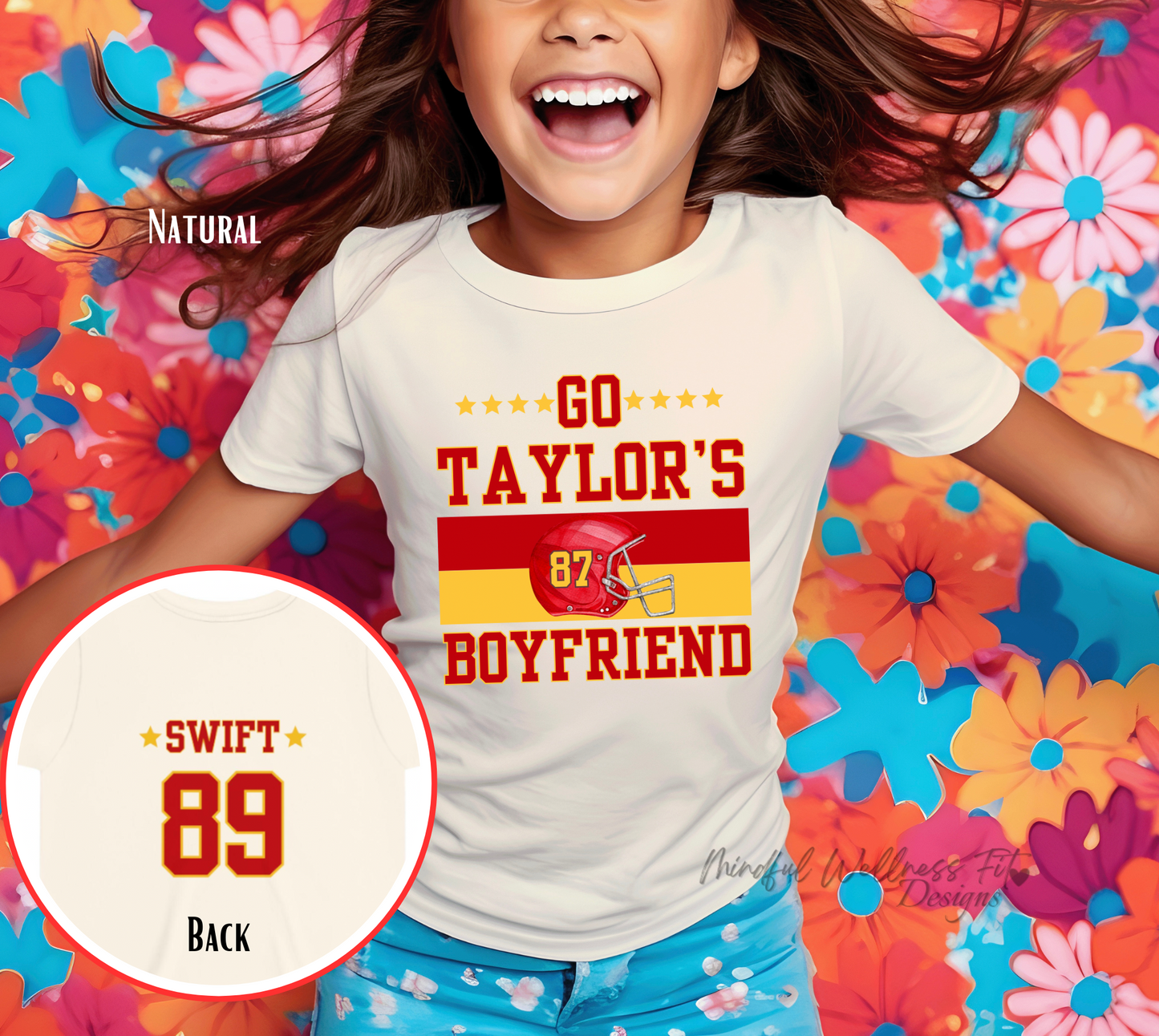 Kids Go Taylor's Boyfriend Tee, Swift & Kelce Shirt, Youth Swift 89 Football Shirt, Kids Chiefs Swiftie Shirt, Swiftie for Life Shirt, Swiftie Nation
