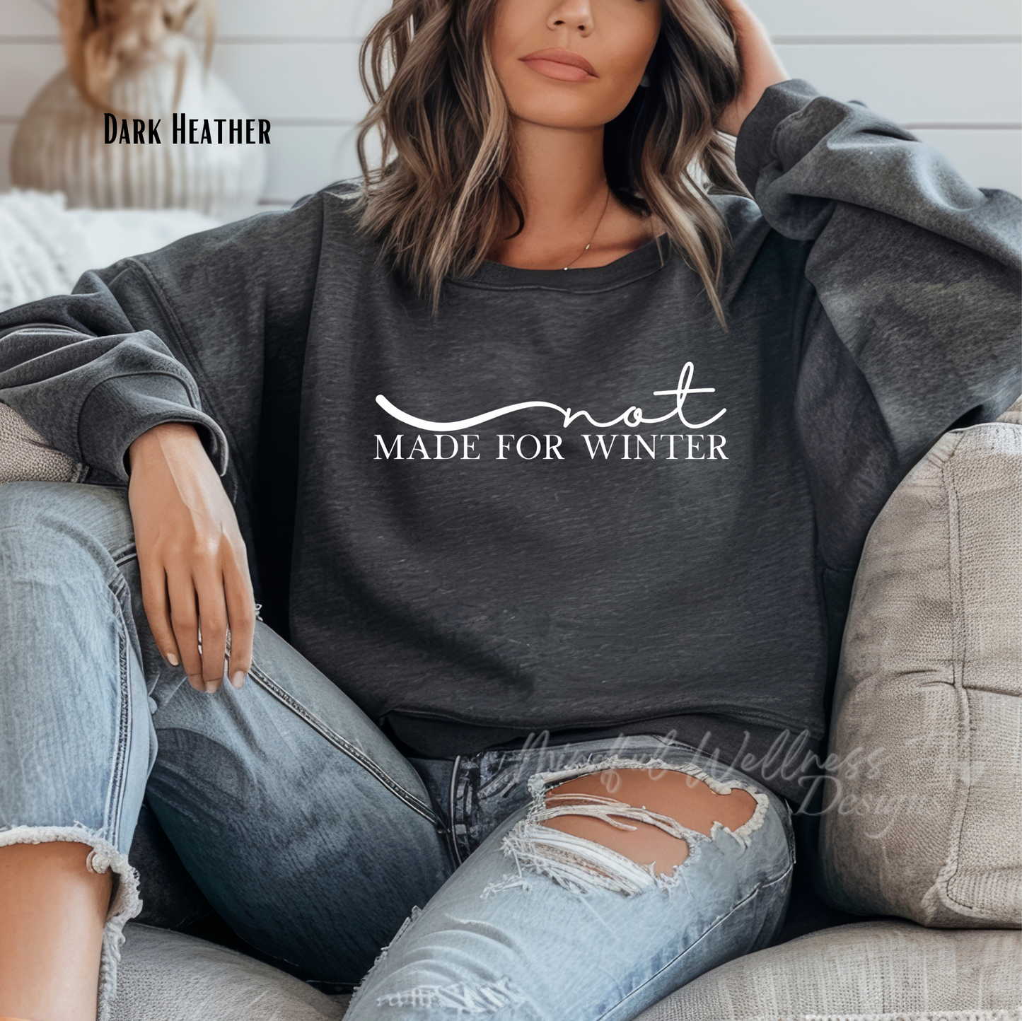 Not Made For Winter Sweatshirt, Always Cold Sweater, Cozy Season Sweatshirt, Winter Sweater, Merry and Bright Crewneck, Gift for Her