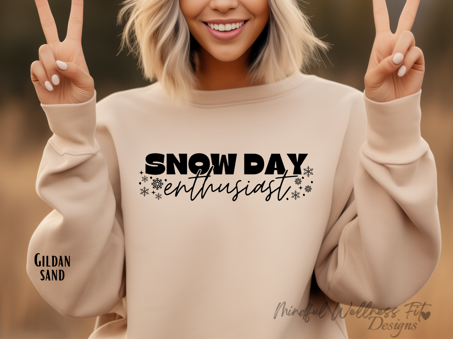 Snow Day Enthusiast Sweatshirt, Teacher Winter Holiday Crew, Fun No School Day Sweater, Cozy Snowy Day Crew, Winter Snow Sweatshirt