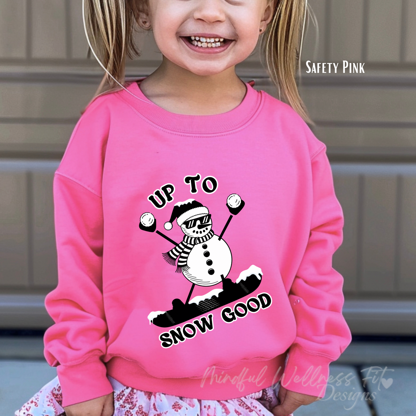 Up To Snow Good Kids Sweatshirt, Snow Day Youth Sweater, Snowman Kids Crew, SnowBoarding Youth Sweater, Snowball Fight Crew
