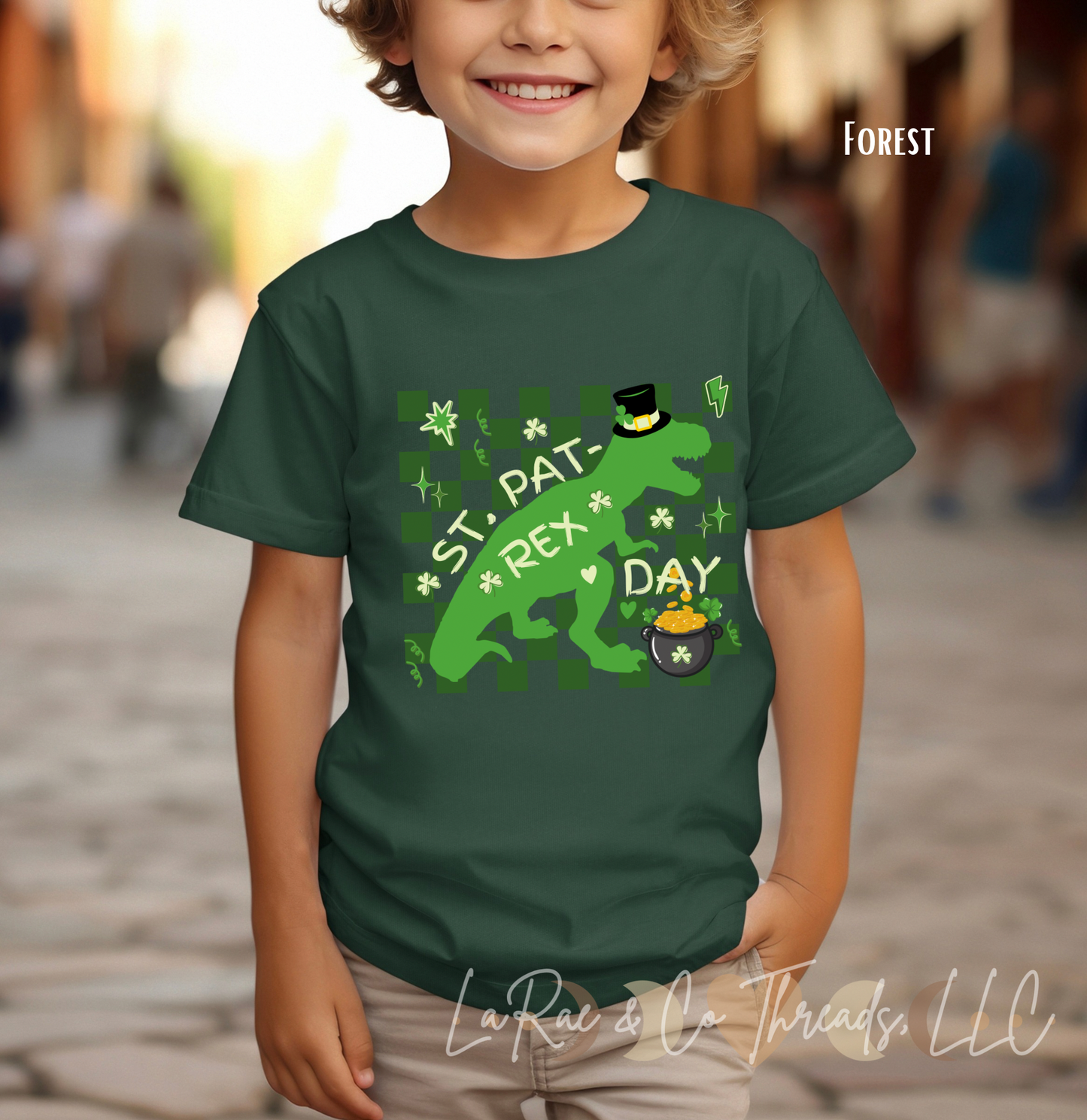 Kids St Pat-Rex Day Shirt, Happy St. Patricks Day Shirt, T-Rex St Patty Day Shirt, Dinosaur St Patricks Day Shirt, Dino Shamrock Pot of Gold