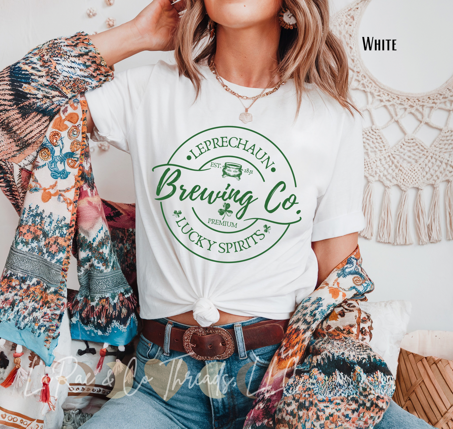 Leprechaun Brewing Co Shirt, St. Patrick's Day Shirt, Brewing Company Shirt, Brewing Lucky Spirits Shirt, St Patty Day Tee, Gift for Irish, Happy St. Patrick's Day Shirt