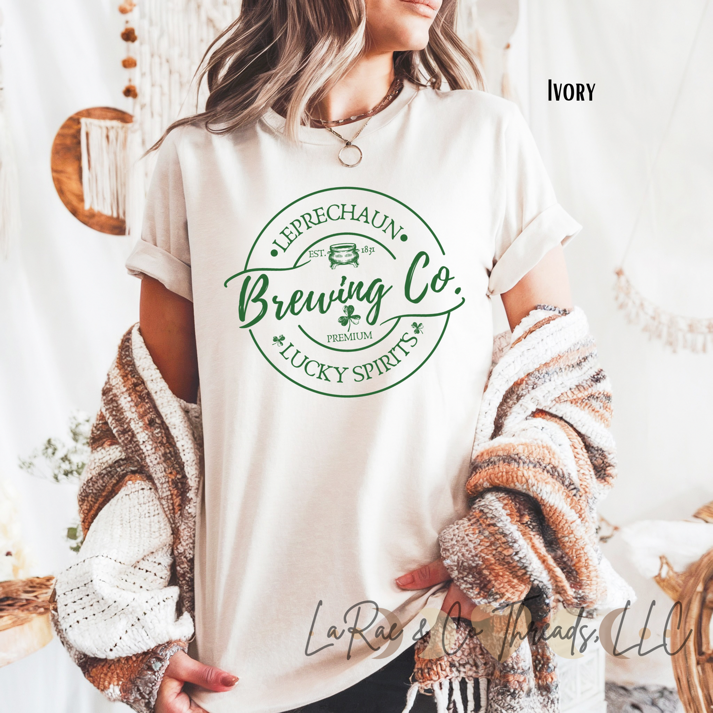 Leprechaun Brewing Co Shirt, St. Patrick's Day Shirt, Brewing Company Shirt, Brewing Lucky Spirits Shirt, St Patty Day Tee, Gift for Irish, Happy St. Patrick's Day Shirt
