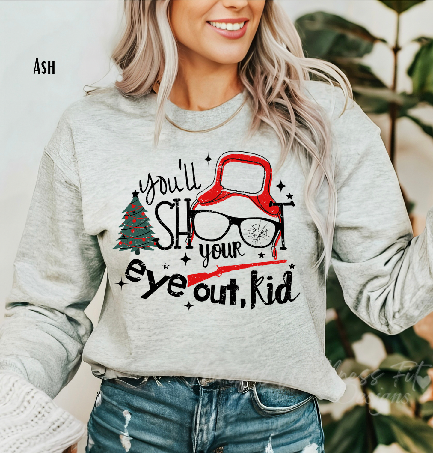 A Christmas Story Retro Sweatshirt, You'll Shoot Your Eye Out Kid Crewneck, Funny Holiday Sweater, Christmas Movie Crewneck, Christmas Gift