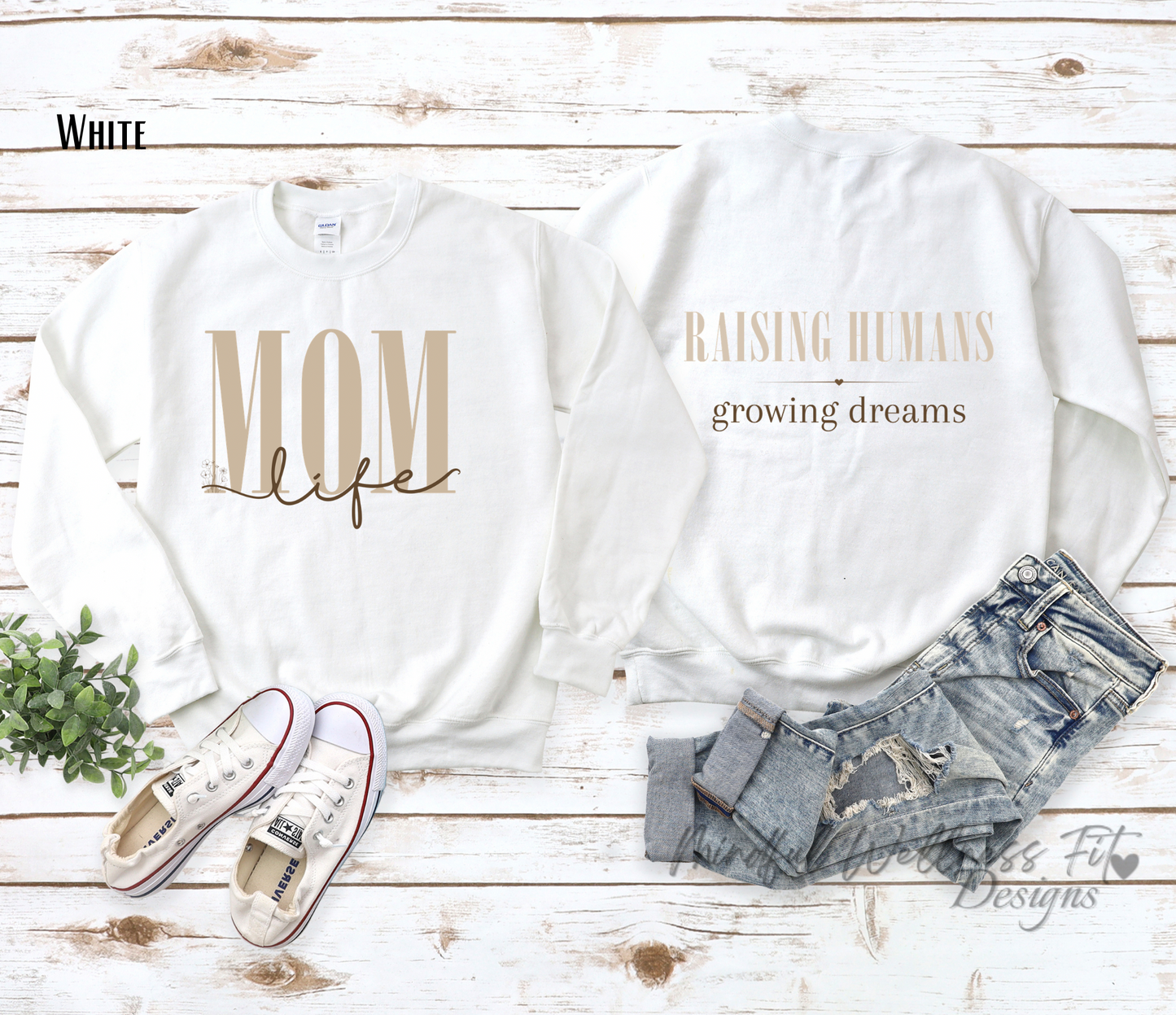 Mom Life Crewneck Sweatshirt, Raising Humans Growing Dreams Crew, Meaningful Mothers Day Sweatshirt, Thoughtful Gift for Mom