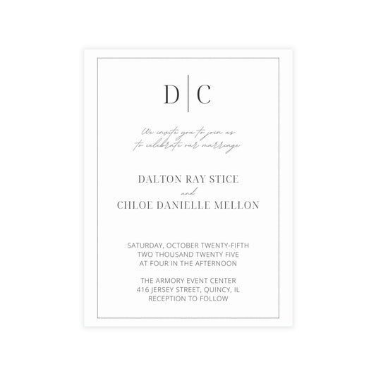 Elegant Wedding Postcard Set, Save the Date, Invitation Bundles, RSVP Envelopes Included, Wedding Planning Essentials