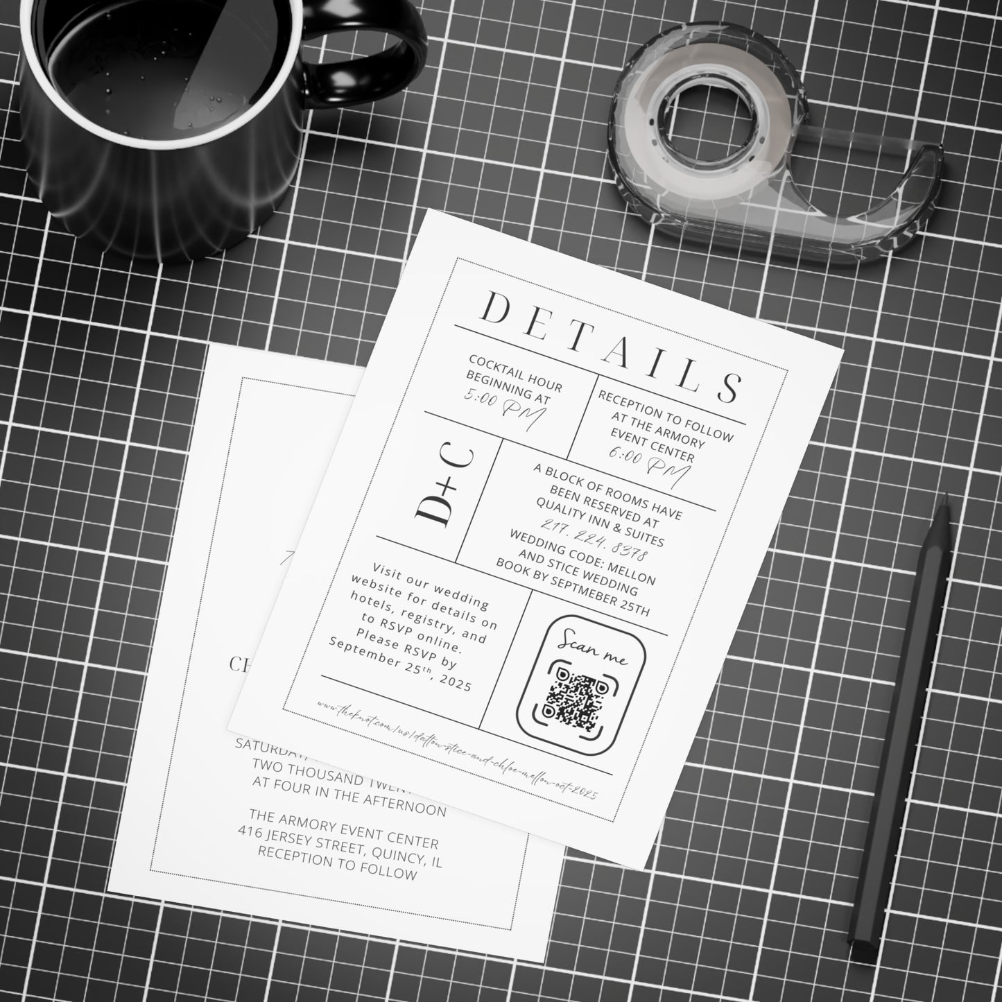 Elegant Wedding Postcard Set, Save the Date, Invitation Bundles, RSVP Envelopes Included, Wedding Planning Essentials