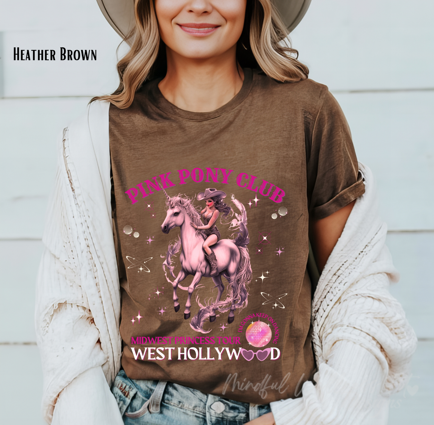 Pink Pony Club Shirt, Midwest Princess Tour Shirt, West Hollywood Tee, Dancing at the Pink Pony Shirt, Unicorn Shirt, Concert Music Merch