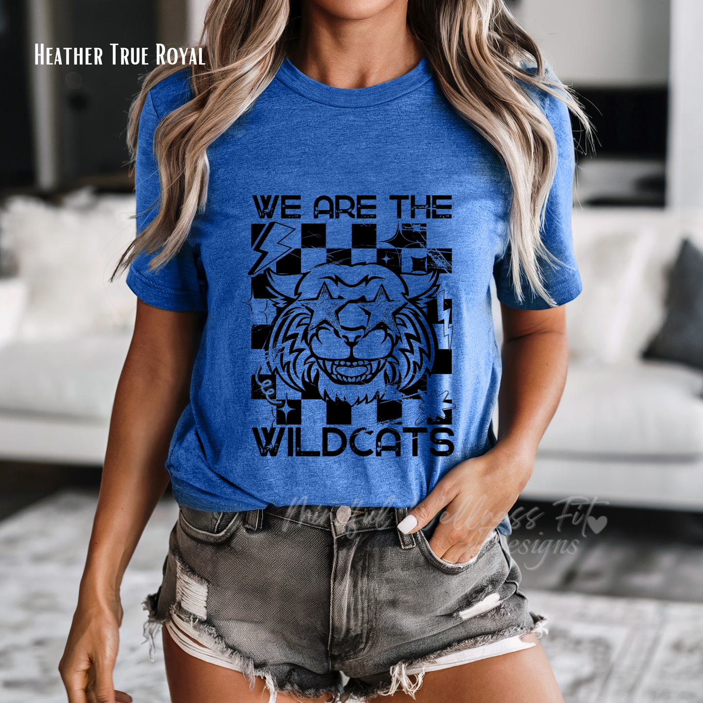 We Are The Wildcats Shirt, Retro Wildcat Tee, Vintage Checkered Wildcat Teacher Shirt, Back To School Teacher Shirt, Wildcat Mascot Shirt, Wildcat Educator Shirt