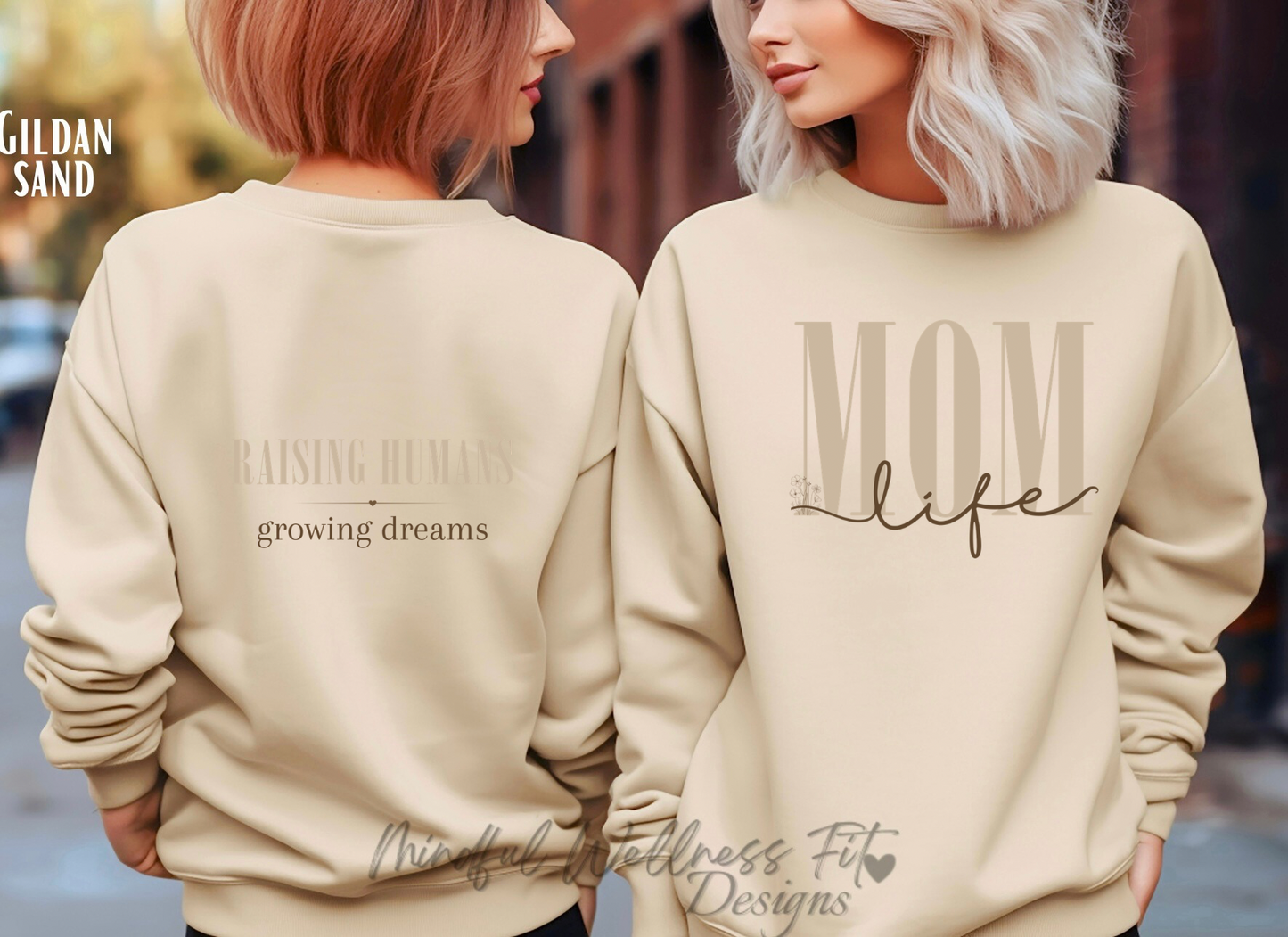 Mom Life Crewneck Sweatshirt, Raising Humans Growing Dreams Crew, Meaningful Mothers Day Sweatshirt, Thoughtful Gift for Mom