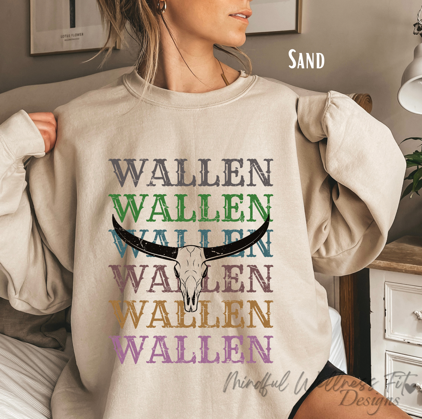 Wallen Sweatshirt, Western Wallen Crewneck, Cowgirl Wallen Sweater, Cowboy Wallen Shirt, Country Western Music Sweatshirt, Country Music Fan