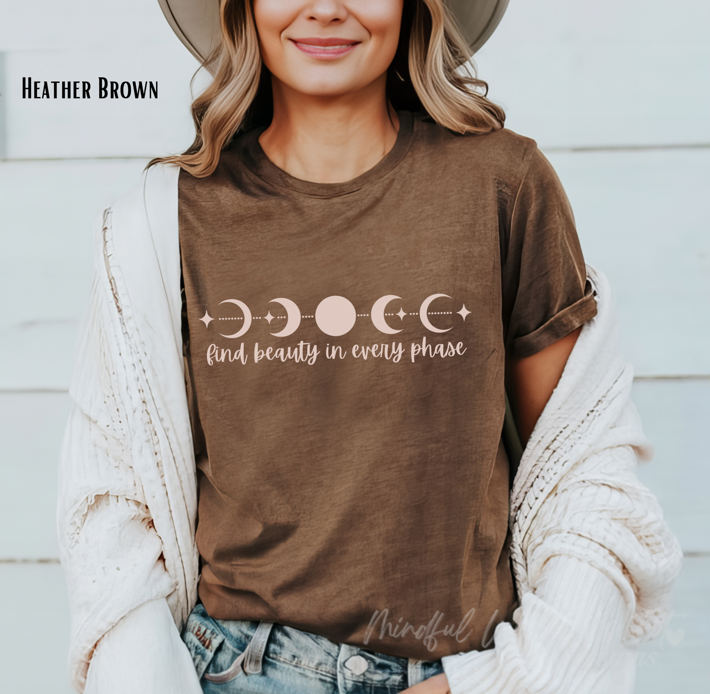 Find Beauty In Every Phase Shirt, Moon Phases Shirt, Find Your Beauty Moon Tee, Spiritual Moon Shirt, Motivational Finding Beauty Shirt