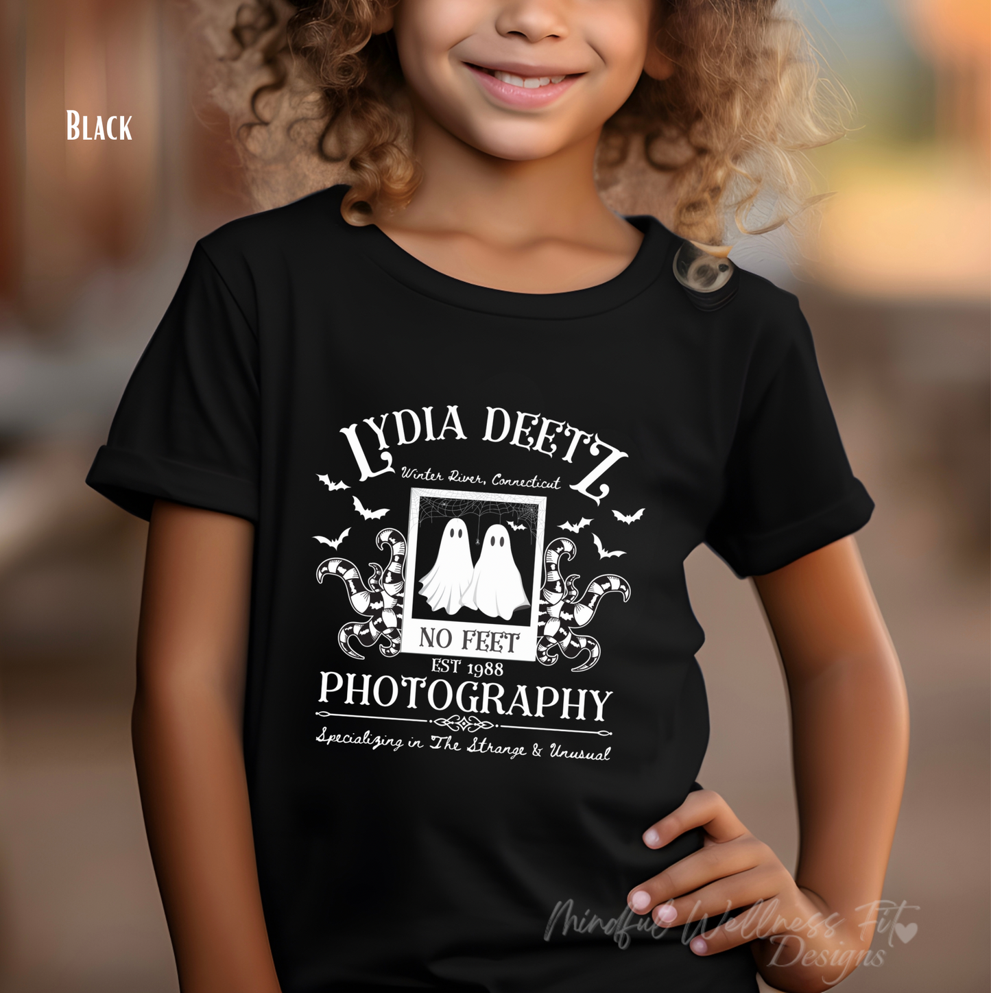 Lydia Deetz Photography Kids Shirt, Beetlejuice 1988 Inspired Kids Shirt, Halloween Ghost Kids Shirt, Strange & Unusual Kids Shirt