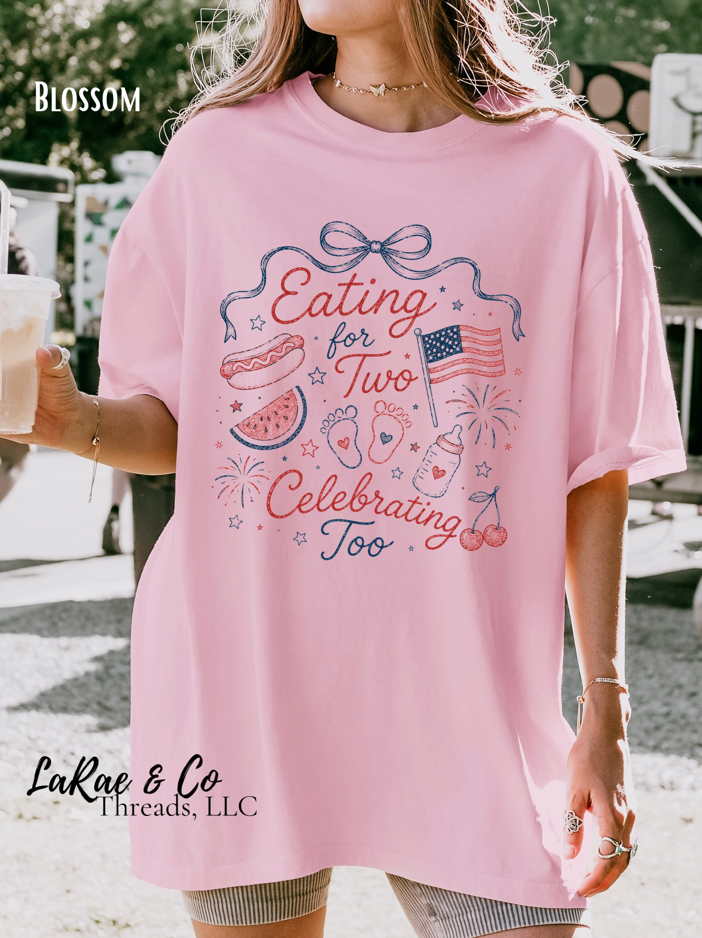Eating for Two, Celebrating Too, Fourth of July Cook Out Pregnancy Shirt, Patriotic Mom to Be Tee, Patriotic Announcement Shirt, 4th of July Baby Reveal Tee