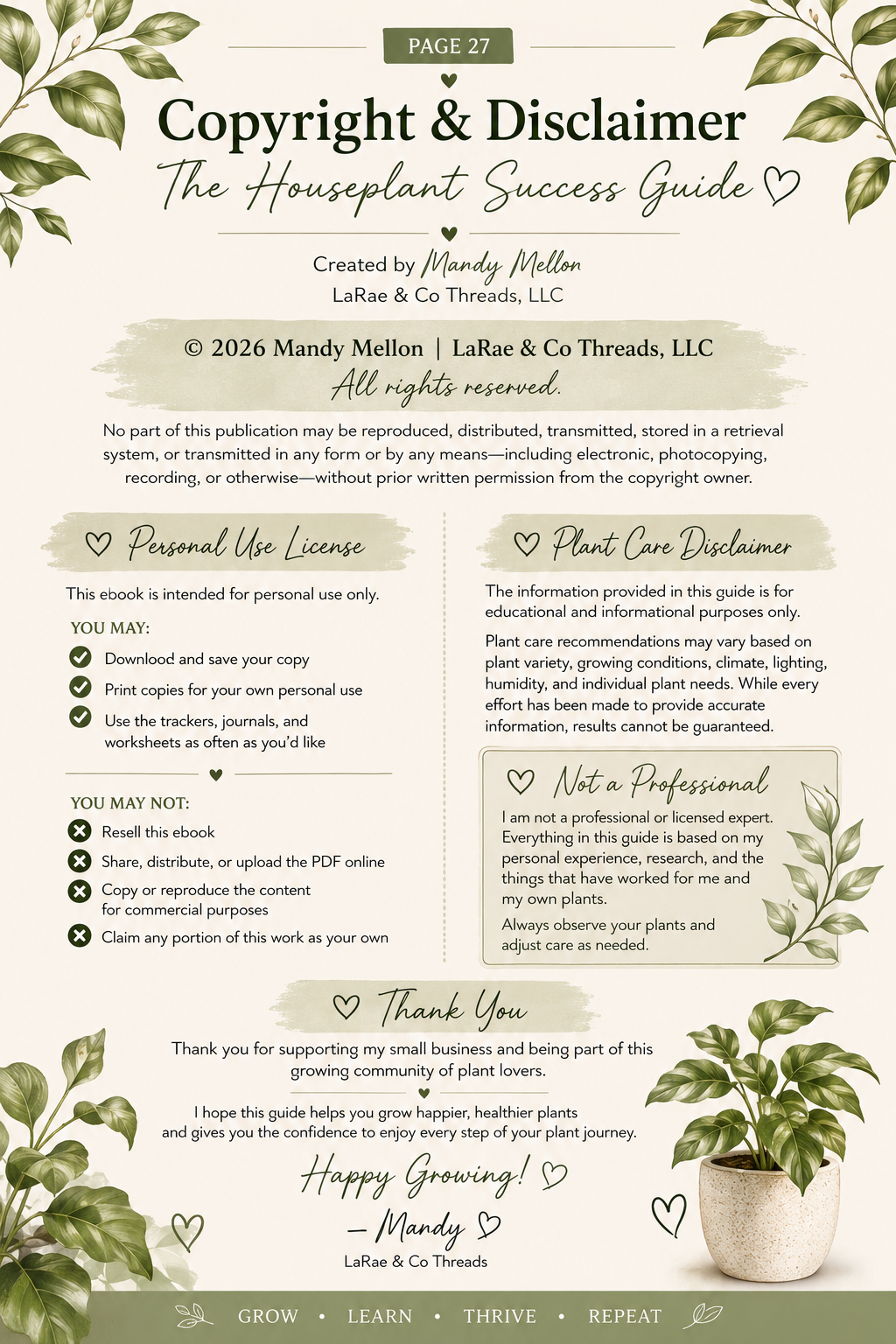 The Houseplant Success Guide