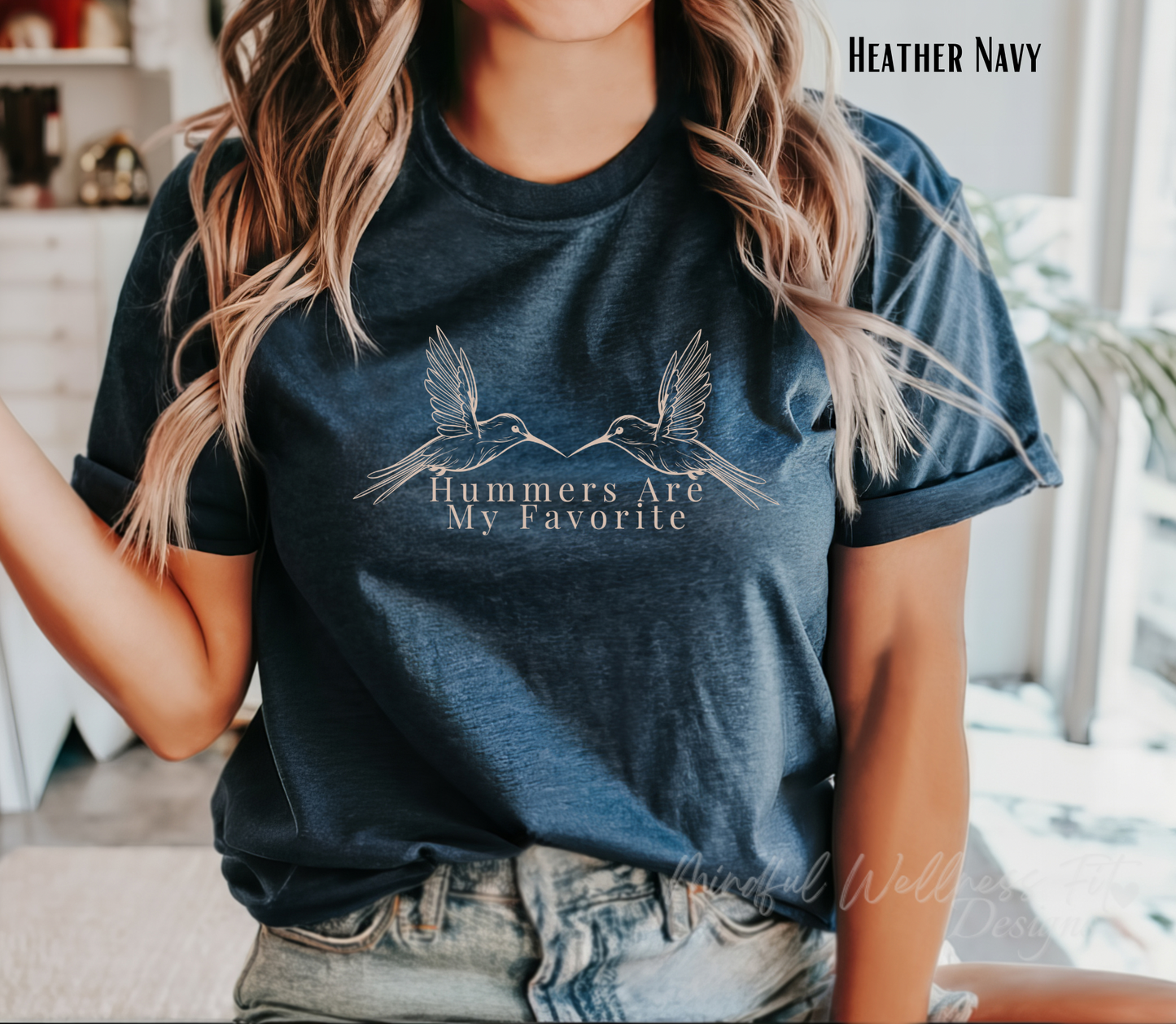 Hummers Are My Favorite Minimal Bird Graphic Tee, Hummingbird Lover Shirt