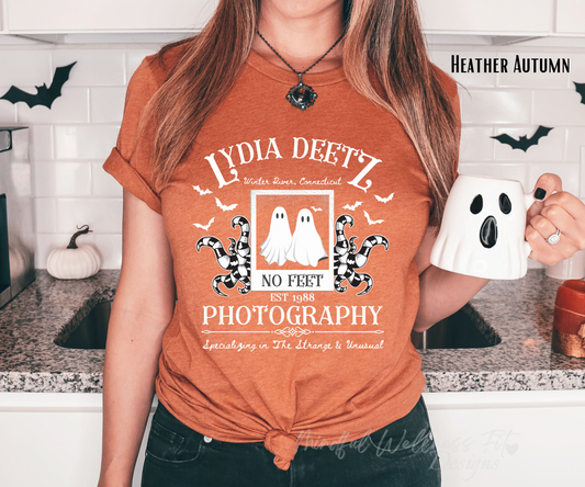 Lydia Deetz Photography Shirt, Beetlejuice Inspired Shirt, Halloween Ghost Sweatshirt, Strange & Unusual Sweatshirt, No Feet Photography Shirt