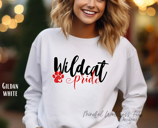 Wildcat Pride Sweatshirt, Go Wildcats Crewneck, We Are The Wildcats Crew, School Pride Sweatshirt, Lets Go Wildcats Shirt, Mascot Pride