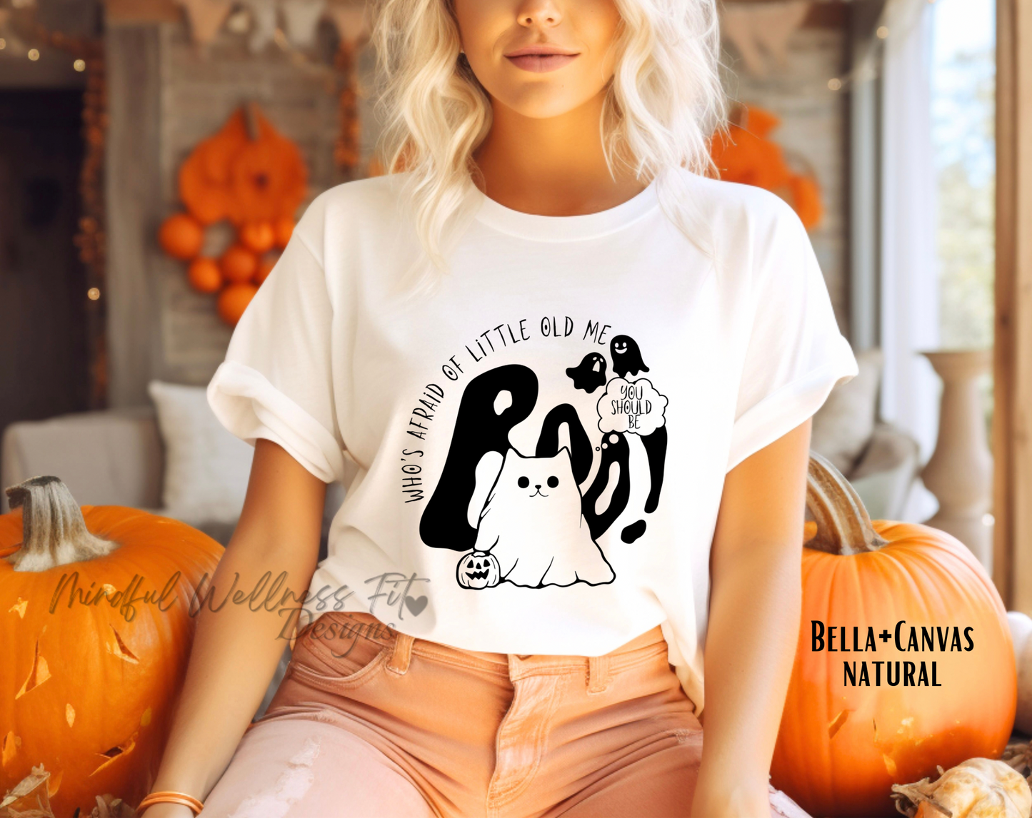 Who's Afraid Of Little Old Me Shirt, Ghost Kitty You Should Be Shirt, Halloween Spooky Kitty Shirt, Ghost Kitty Halloween Lyric Inspired Tee