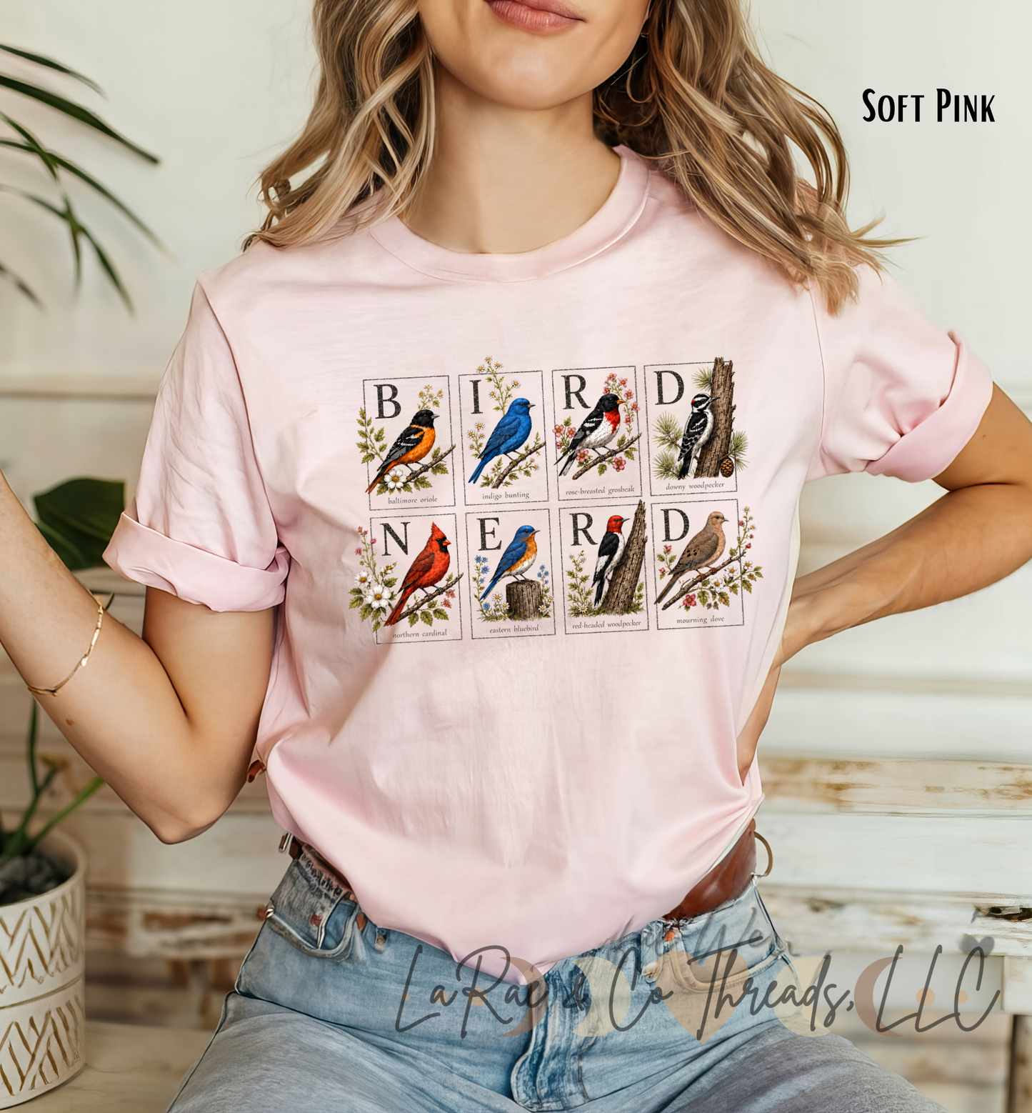Bird Nerd T-Shirt — Vintage Songbird Tee, Cottagecore Bird Watching Tee, Bird Lover Shirt, Vintage Wild Bird Graphic Tee