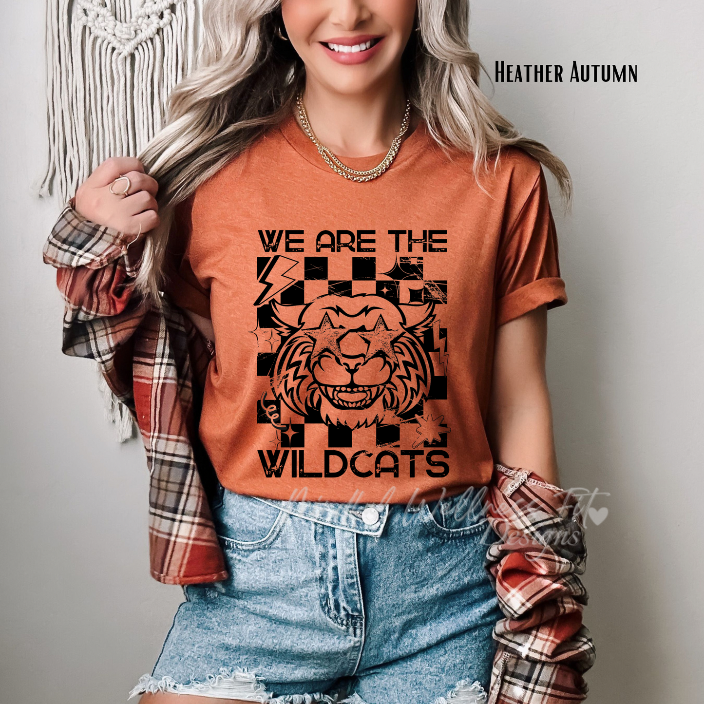 We Are The Wildcats Shirt, Retro Wildcat Tee, Vintage Checkered Wildcat Teacher Shirt, Back To School Teacher Shirt, Wildcat Mascot Shirt, Wildcat Educator Shirt