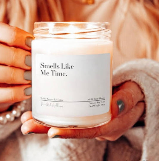 Smells Like Me Time Scented Soy Candle, Self Love Candle, Friendship Gift, Self Care Candle, Scented Gift for Her,  CoWorker Candle Gift