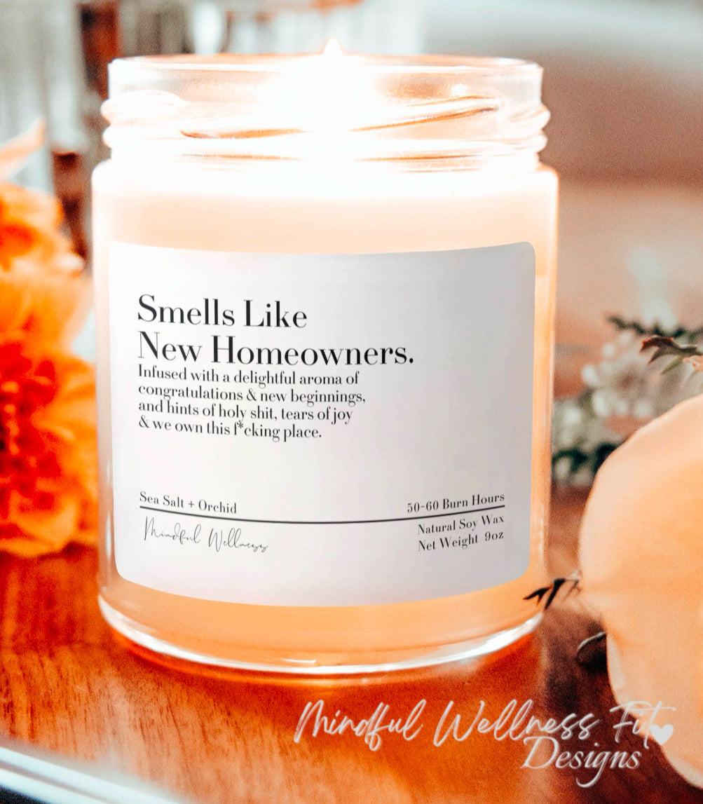 Smells Like New Homeowners Scented Soy Candle, Friendship Candle, Best Friend Candle Gift, Home Ownership Candle, Housewarming Gift