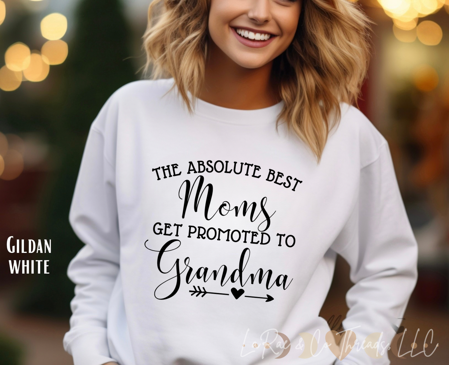The Best Moms Get Promoted To Grandma Crewneck, Gift for Grandma, Nana Sweatshirt, Cute Grandma Shirt, Mother's Day Gift, Grandma Life Shirt