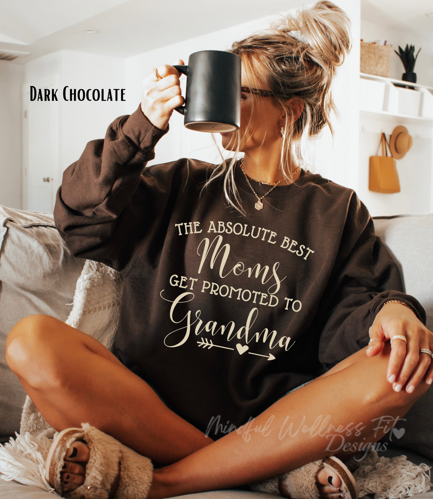 The Best Moms Get Promoted To Grandma Crewneck, Gift for Grandma, Nana Sweatshirt, Cute Grandma Shirt, Mother's Day Gift, Grandma Life Shirt