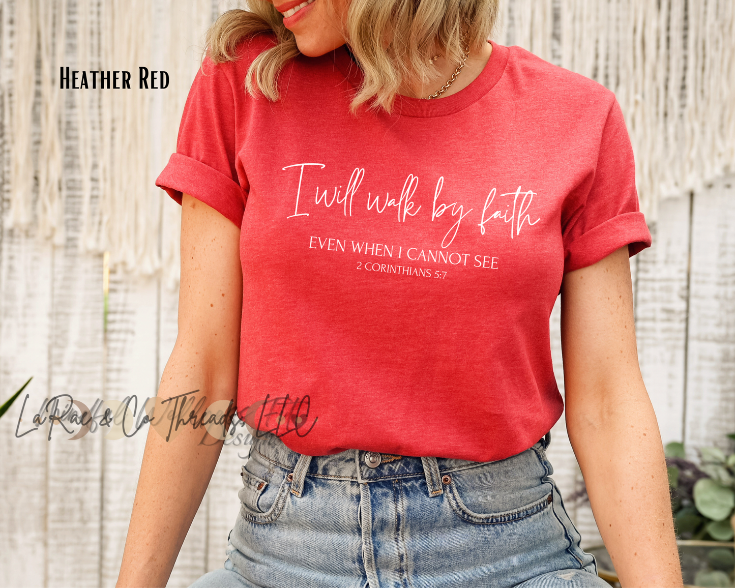 I Will Walk By Faith Shirt, Christian Shirt, Even When I Cannot See Shirt, Scripture Shirt, Easter Gift, Religious Tee, Bible Verse Shirt