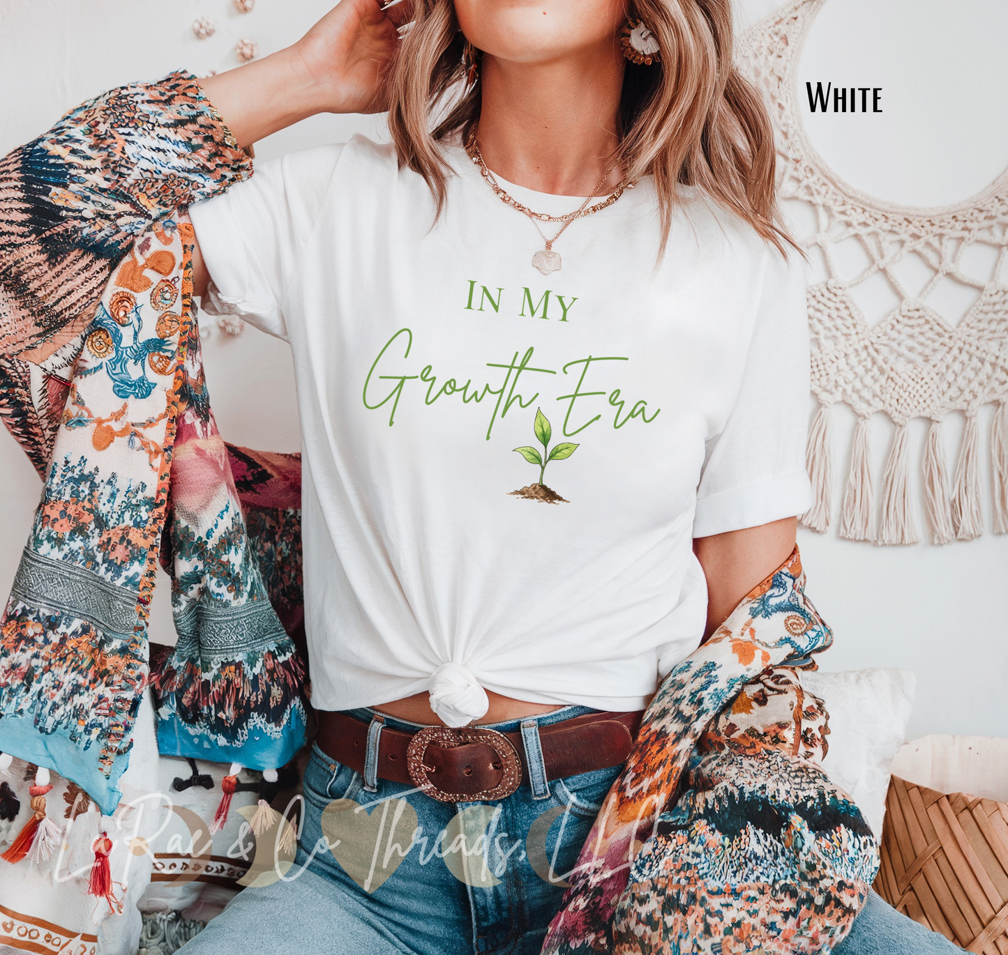 In My Growth Era Plant Tee — Inspirational Growth Mindset T-Shirt